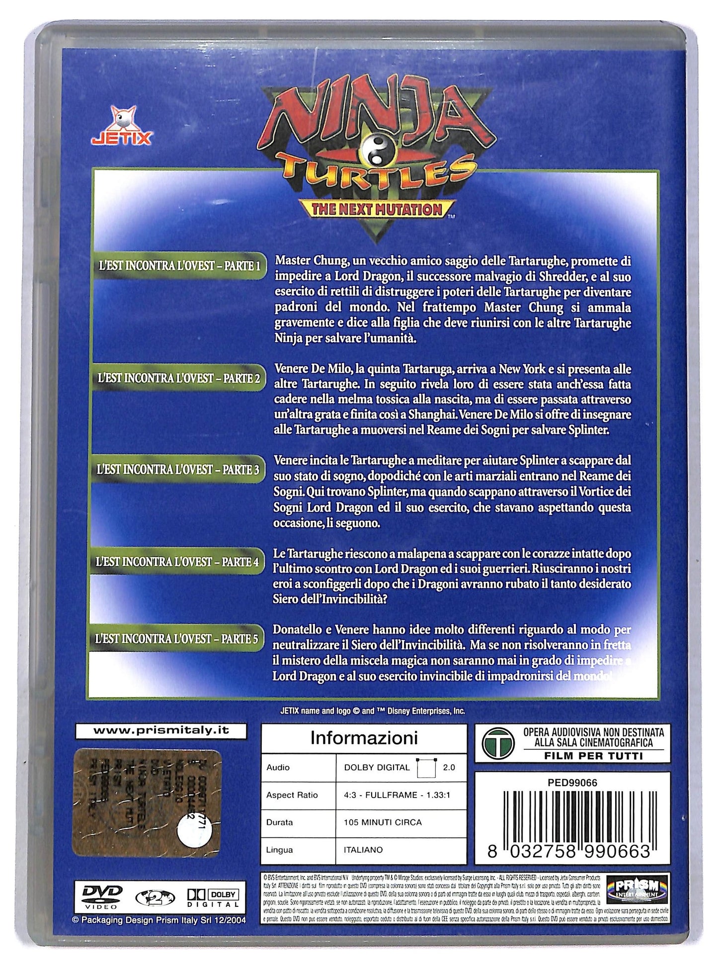 EBOND Ninja Turtles The Next Mutation - L'est Incontra L'ovest Vol.1 DVD D794030