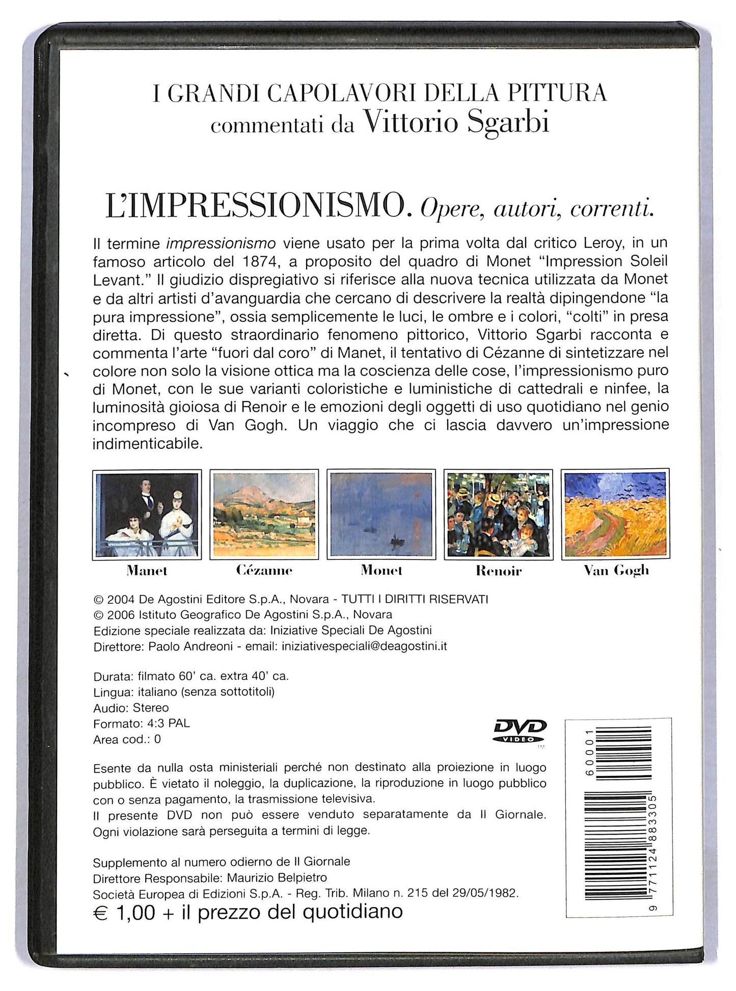 EBOND L'impressionismo Vol .1  EDITORIALE  DVD D794048