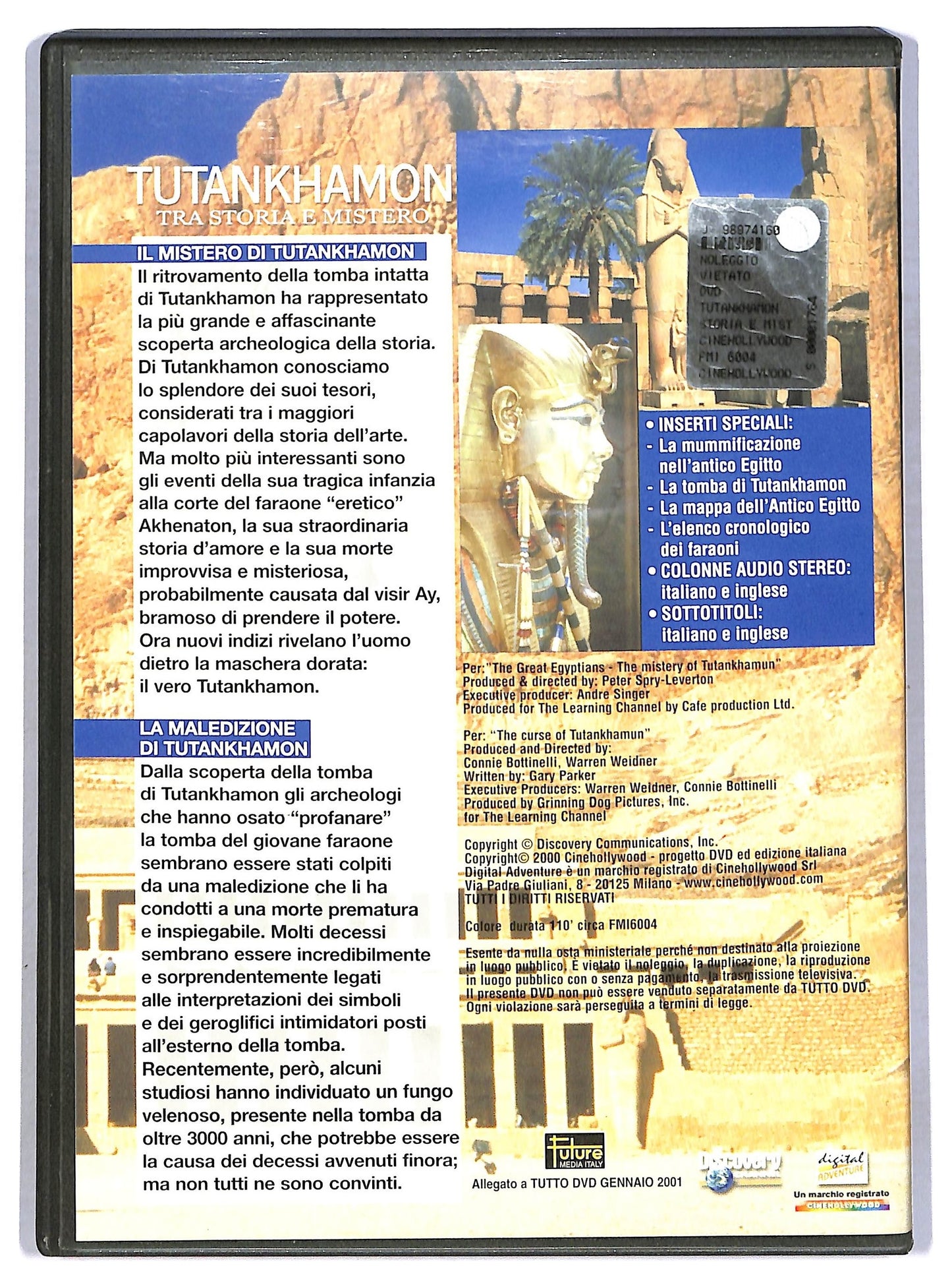 EBOND Tutankhamon - Tra storia e mistero Vol.3 EDITORIALE DVD D794052