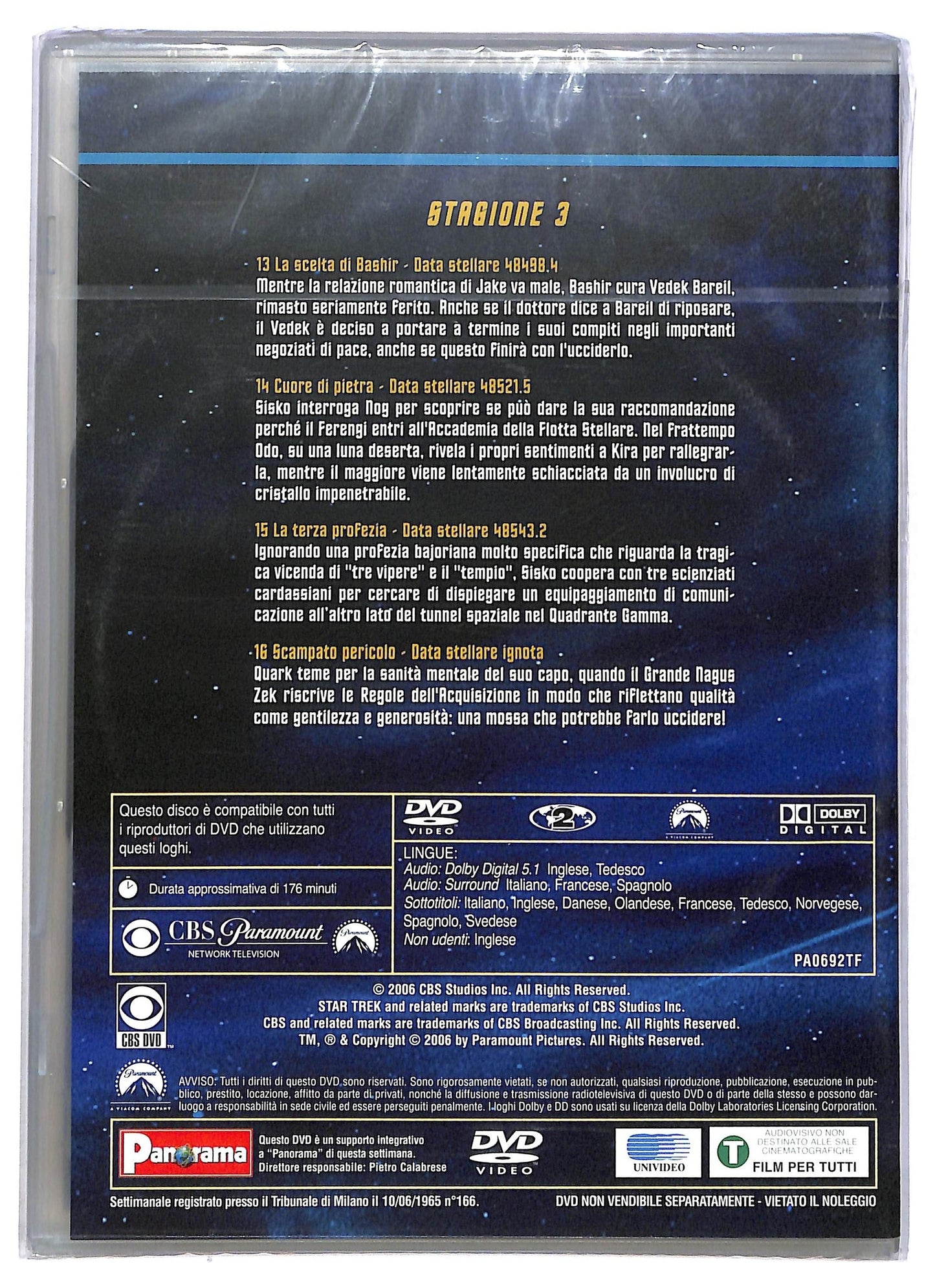EBOND Star Trek: Deep Space Nine Stagione 3 Volume 4 EDITORIALE DVD D794117
