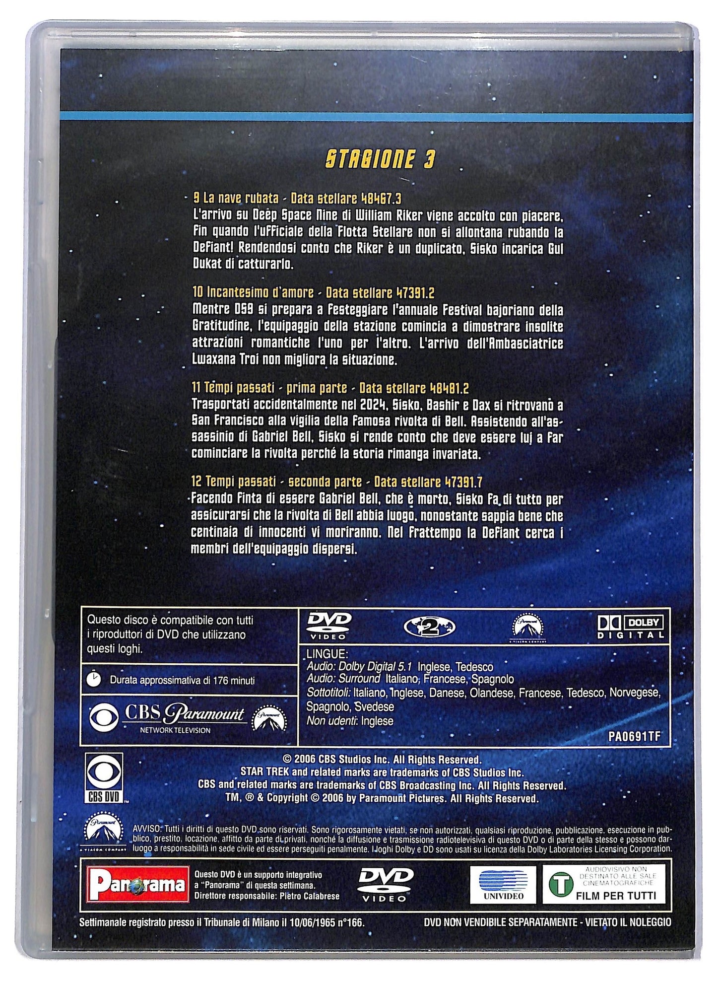 EBOND Star Trek: Deep Space Nine Stagione 3 Volume 3 EDITORIALE  DVD D794118