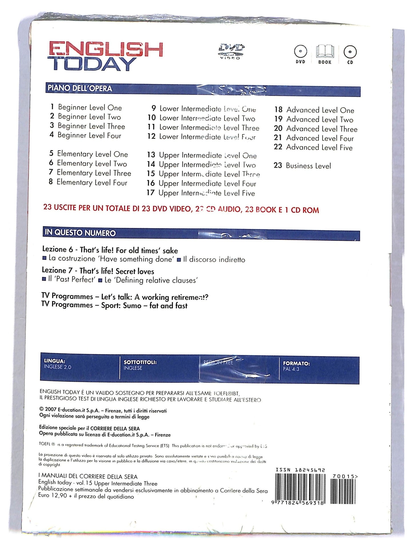 EBOND English today Slipcase EDITORIALE DVD D794123