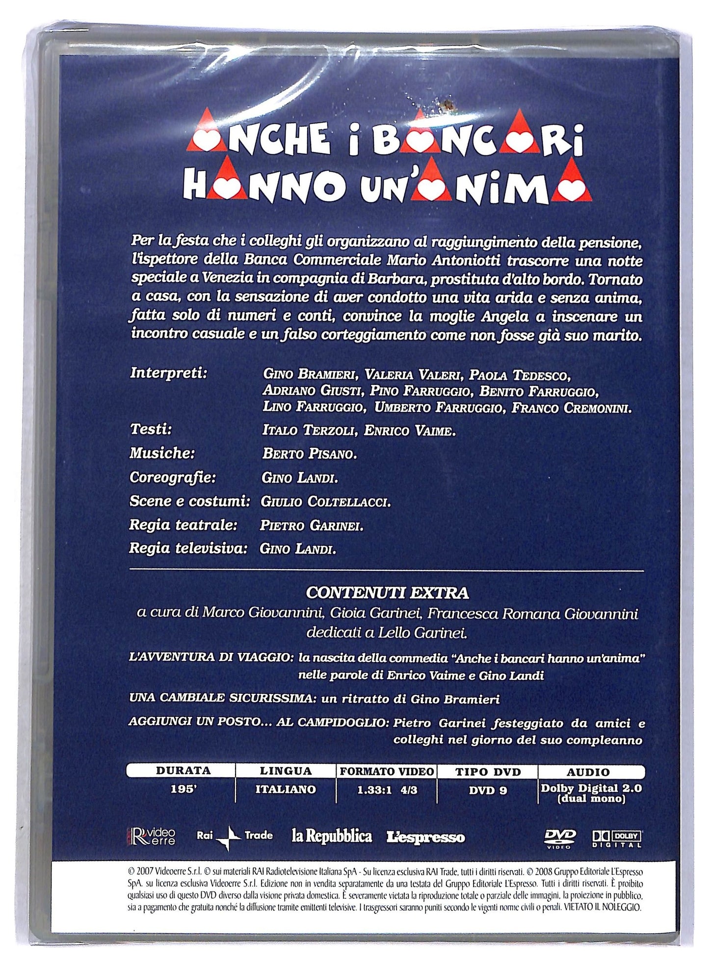 EBOND Anche i bancari hanno un' anima - Musiche di Berto Pisano - Il Musical italiano [Editoriale L'Espresso] DVD D794127