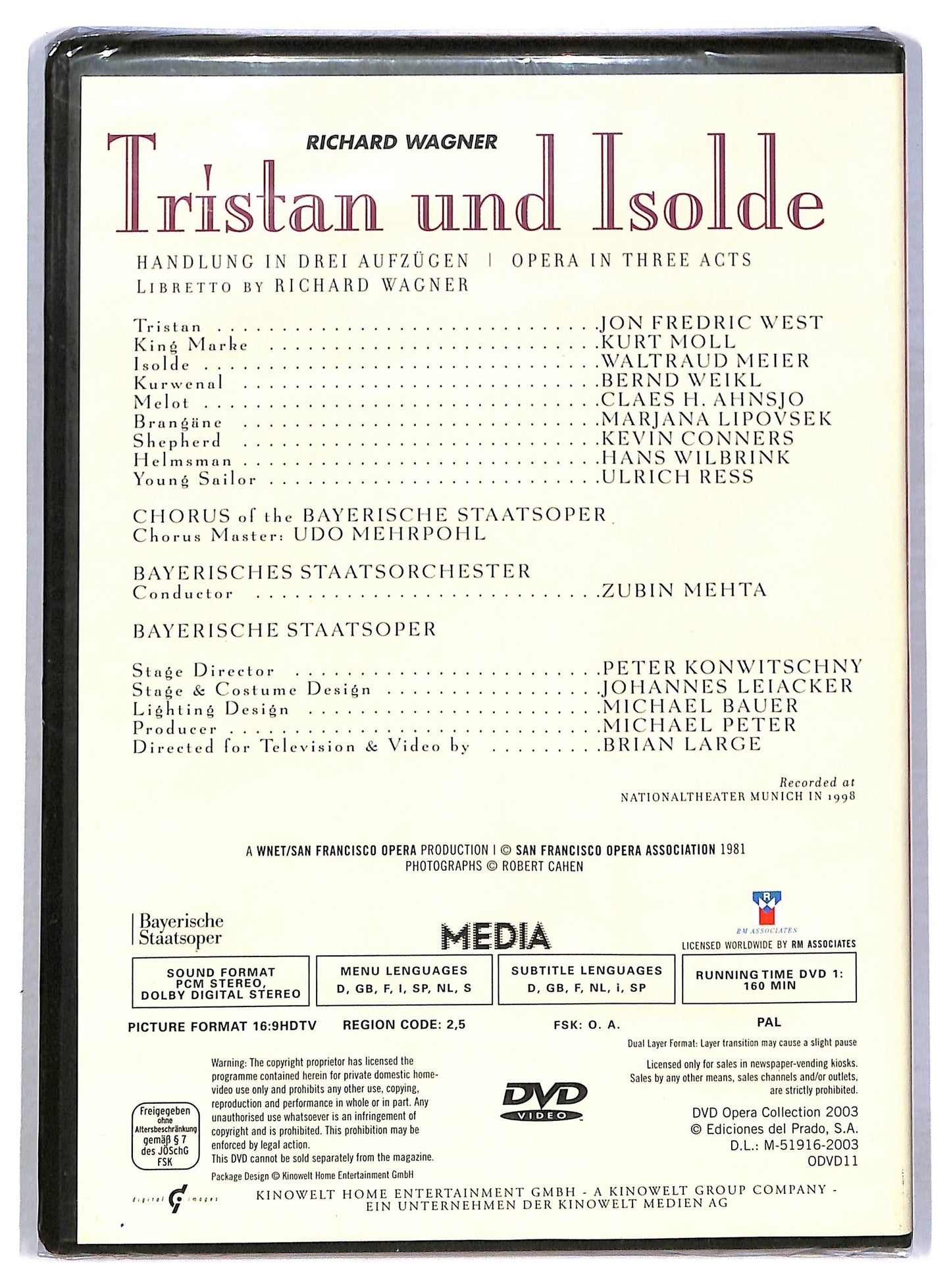 EBOND Trista Und Isolde - Opera Collection EDITORIALE DVD D794132