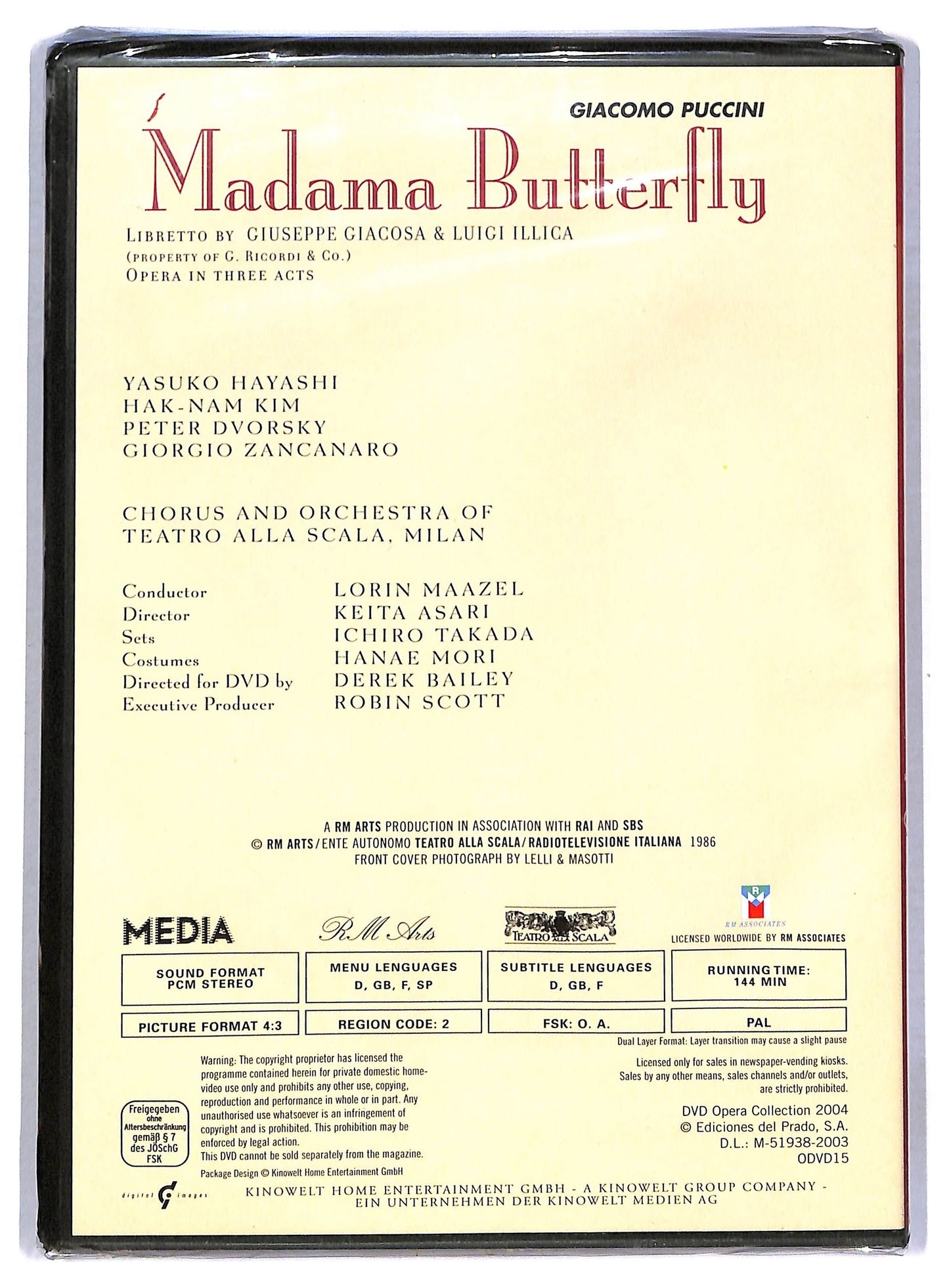 EBOND Madama Butterfly - Opera Collection EDITORIALE DVD D794137