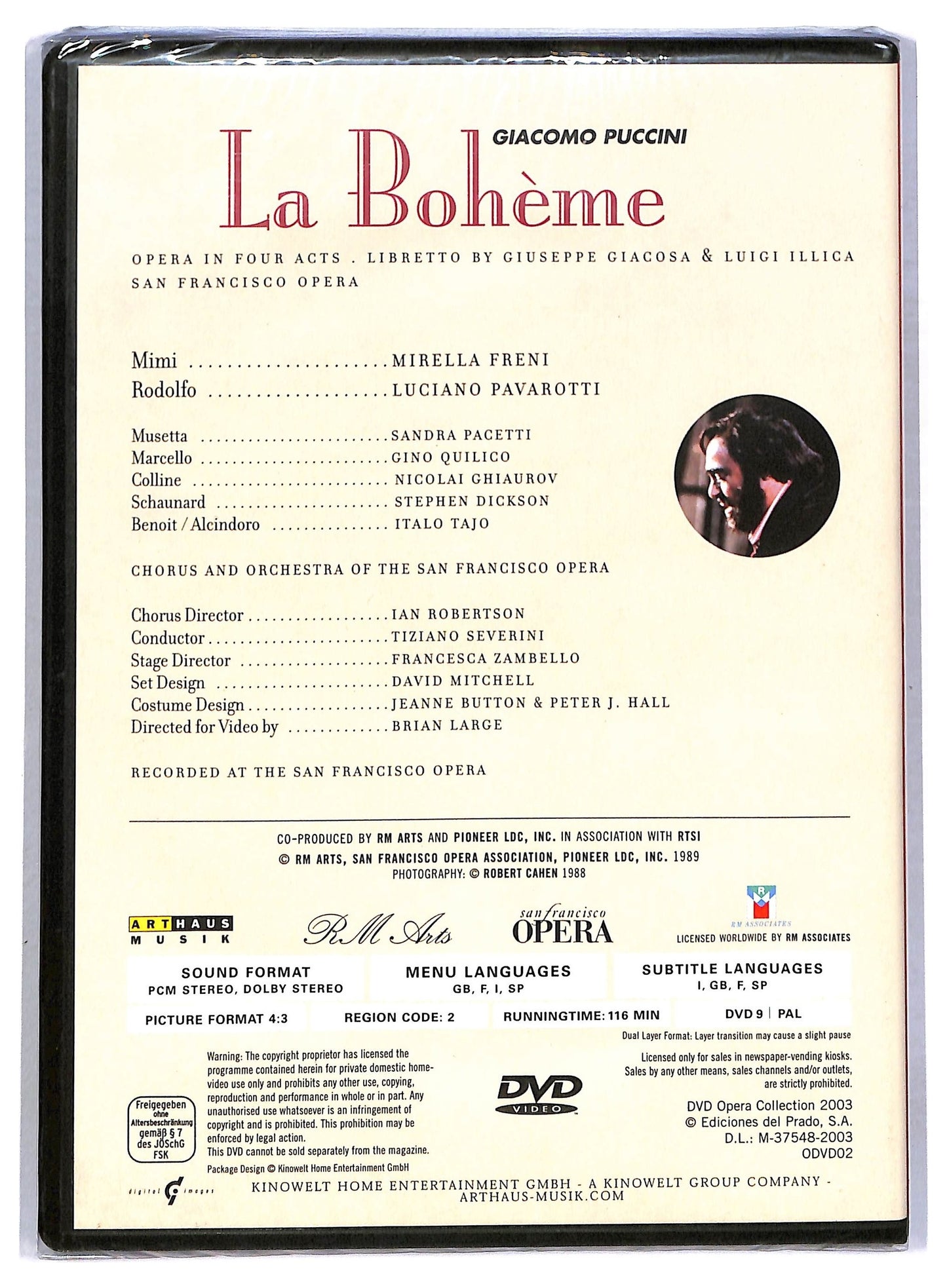 EBOND La Boheme - Opera Collection EDITORIALE DVD D794138