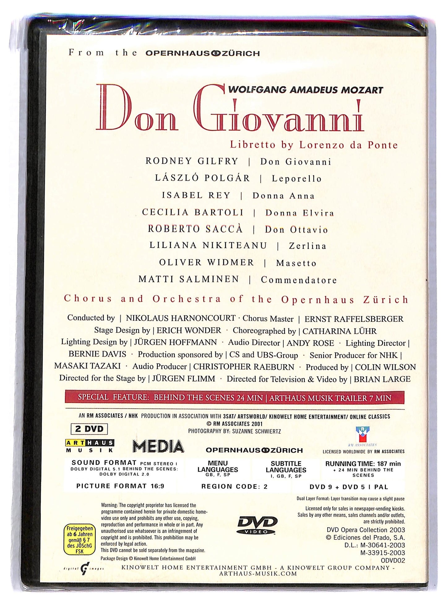 EBOND Mozart Don Giovanni Di Brian Large (2 DVD) Editoriale D794139