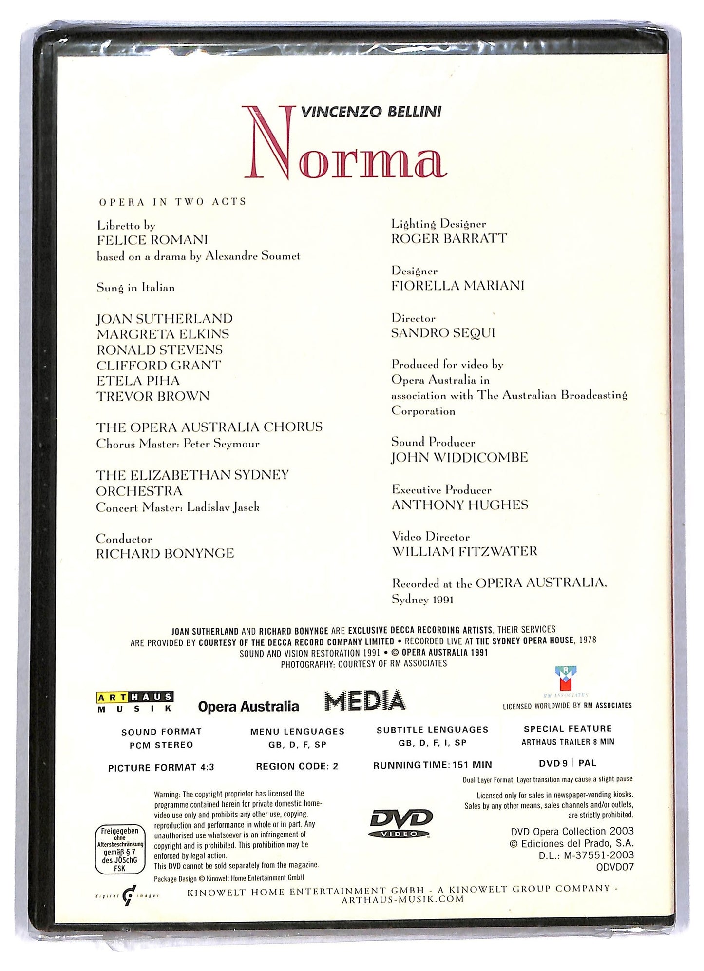 EBOND Opera Collection - Norma EDITORIALE DVD D794141