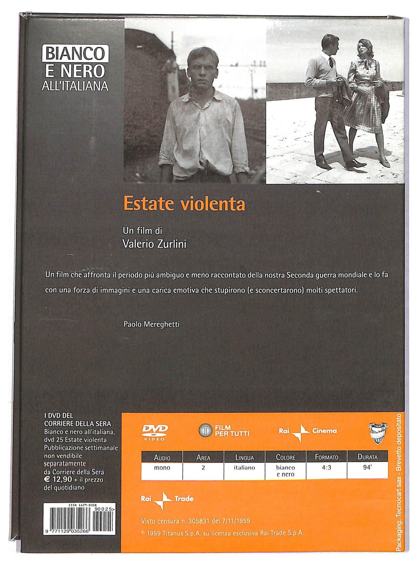 EBOND Estate Violenta EDITORIALE DVD Slipcase D794217