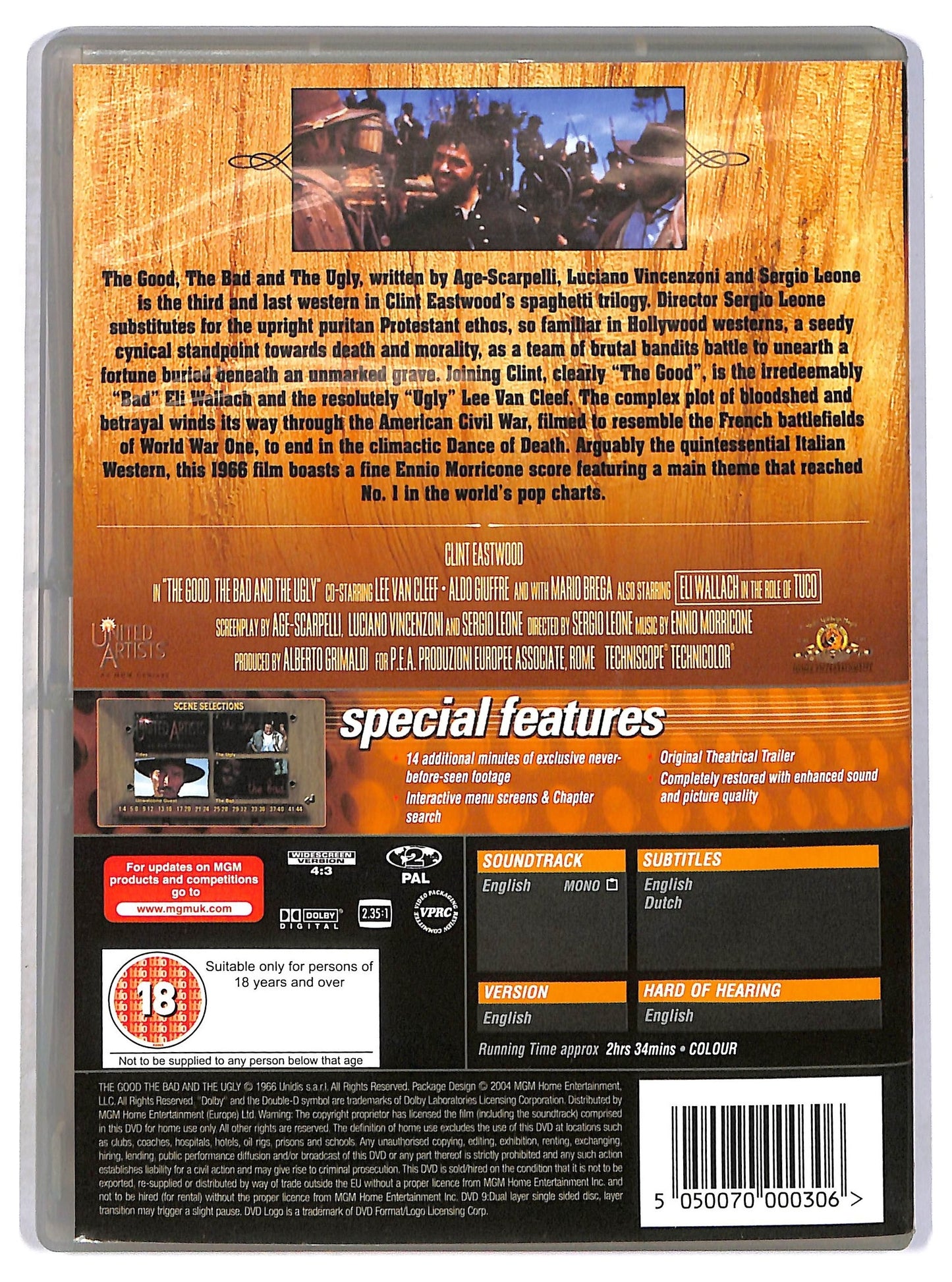 EBOND The Good, The Bad And The Ugly [edizione Regno Unito] DVD D794248