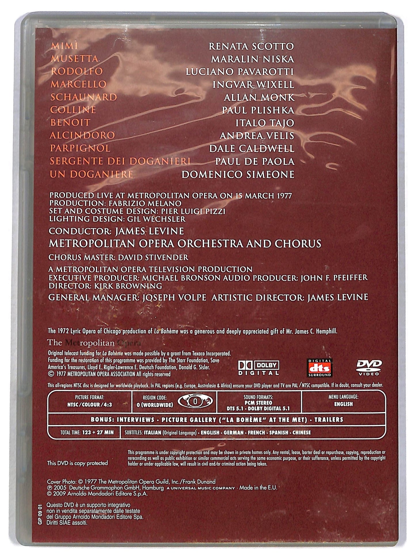 EBOND Puccini Collection - La Boheme EDITORIALE DVD D794310