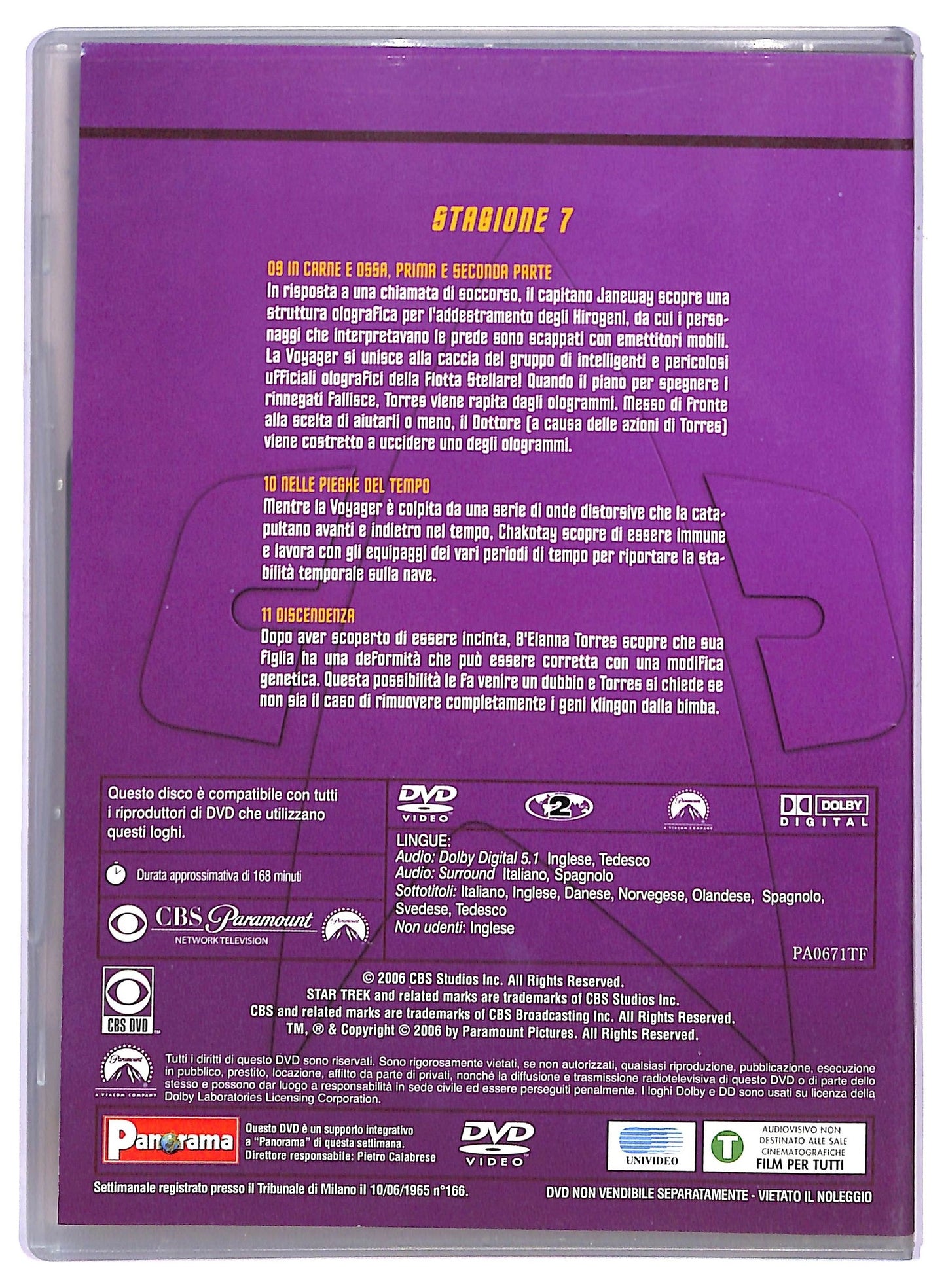 EBOND Star Trek: Voyager Stagione 7 Volume 3 EDITORIALE  DVD D794528