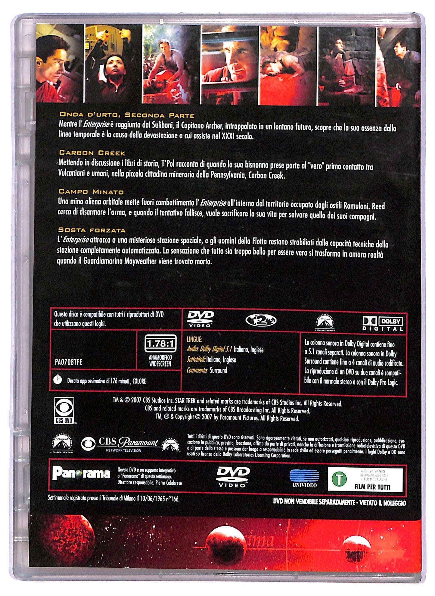 EBOND Star Trek Enterprise Satgione 2 Epis. 1 - 4 EDITORIALE DVD D794530