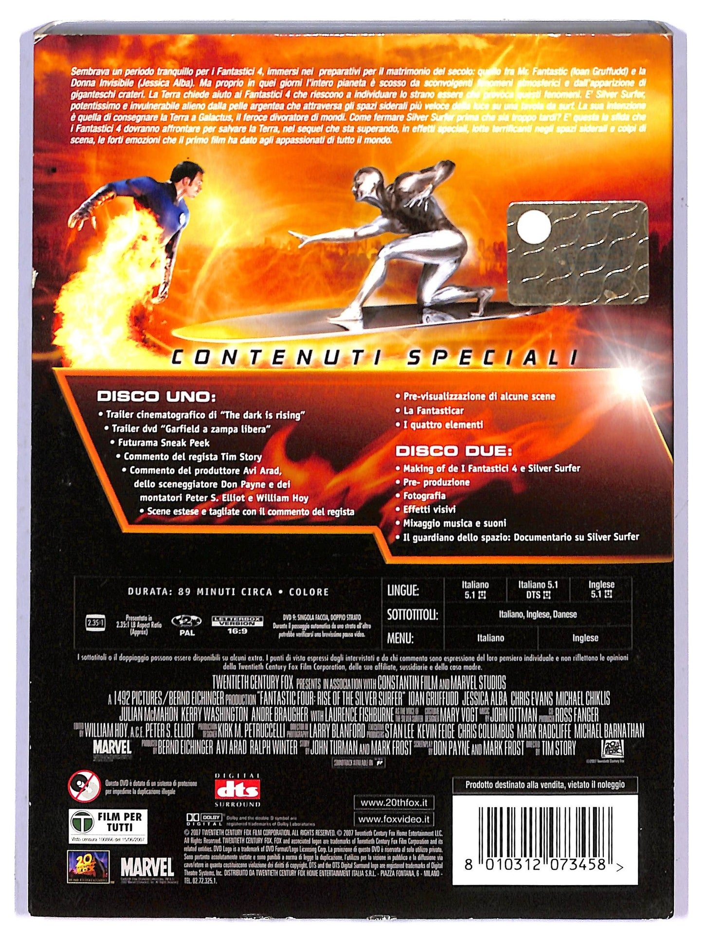 EBOND I Fantastici 4 E Silver Surfer  DVD EDizione Speciale D794645