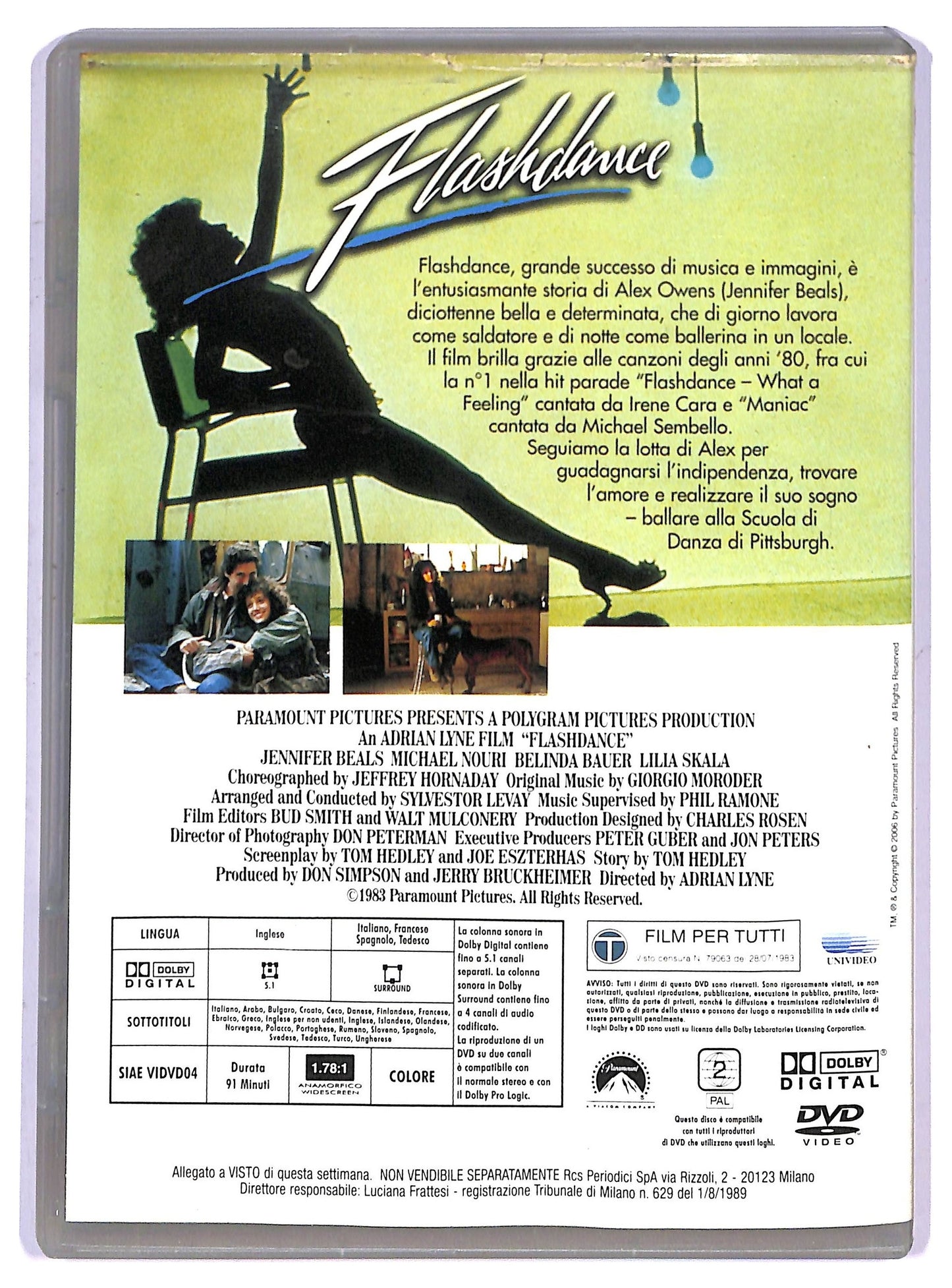 EBOND flashdance EDITORIALE DVD D794836