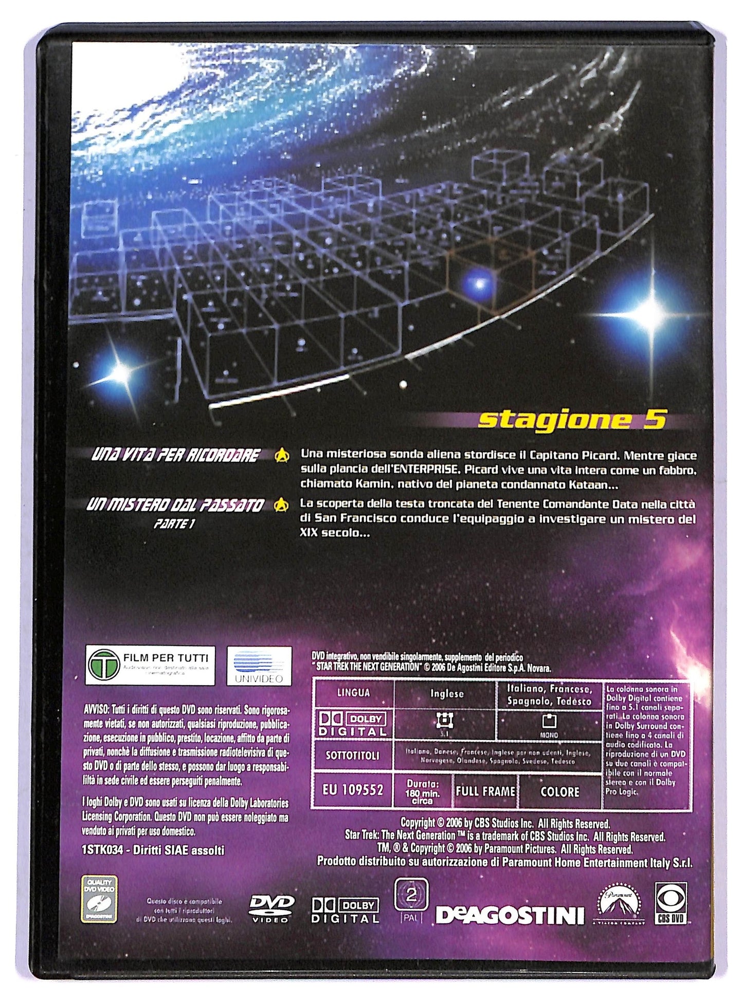 EBOND Star Trek The Next Generation Satgione 5 EDITORIALE DVD D794846