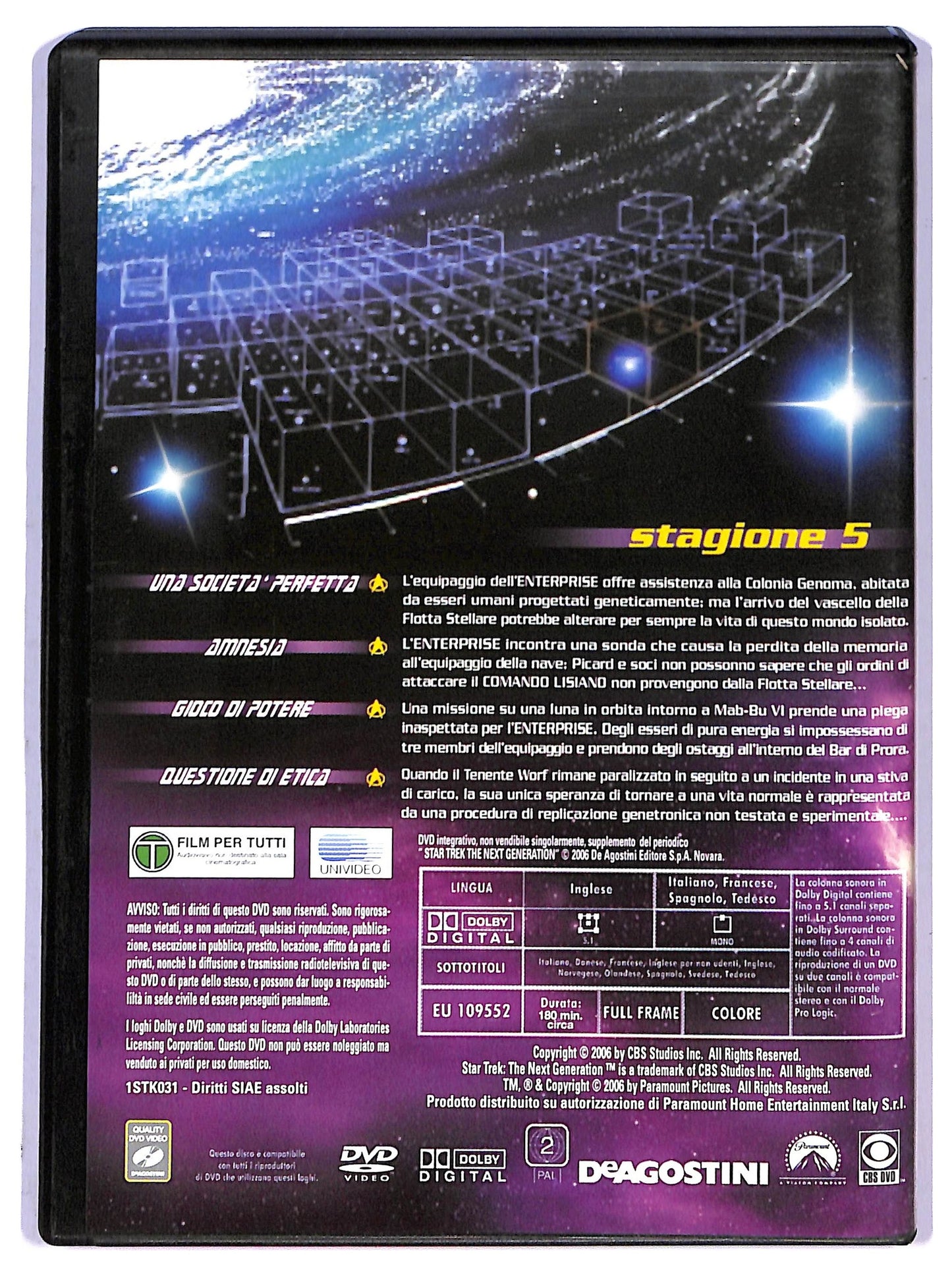 EBOND Star trek The Next Generation Stagione 5 EDITORIALE DVD D794947