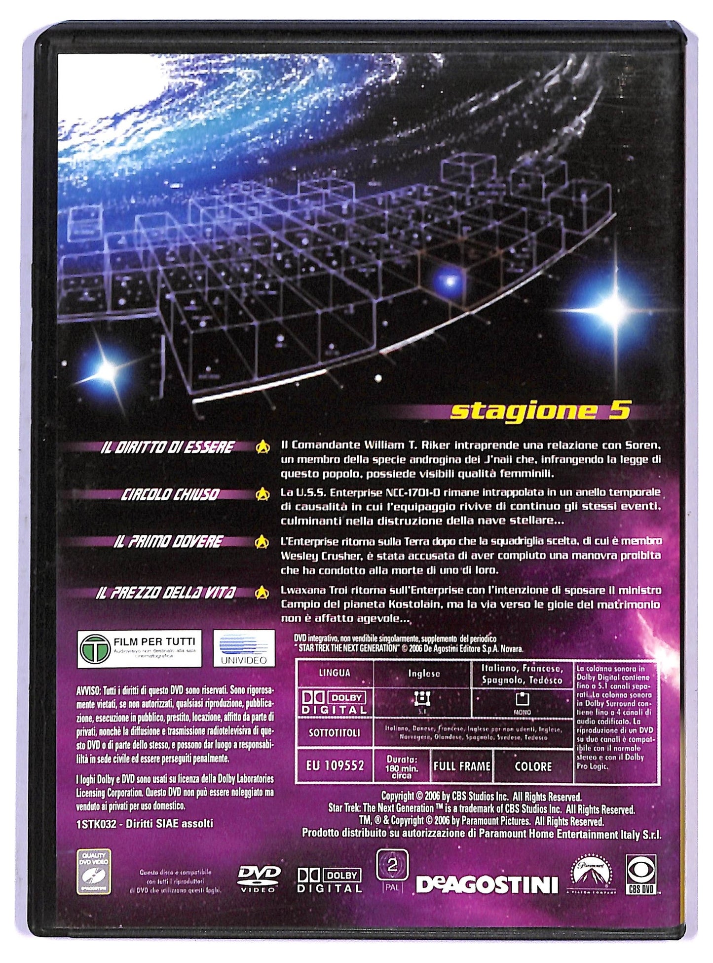 EBOND Star Trek Next Generation Satgione 5 EDITORIALE DVD D794950