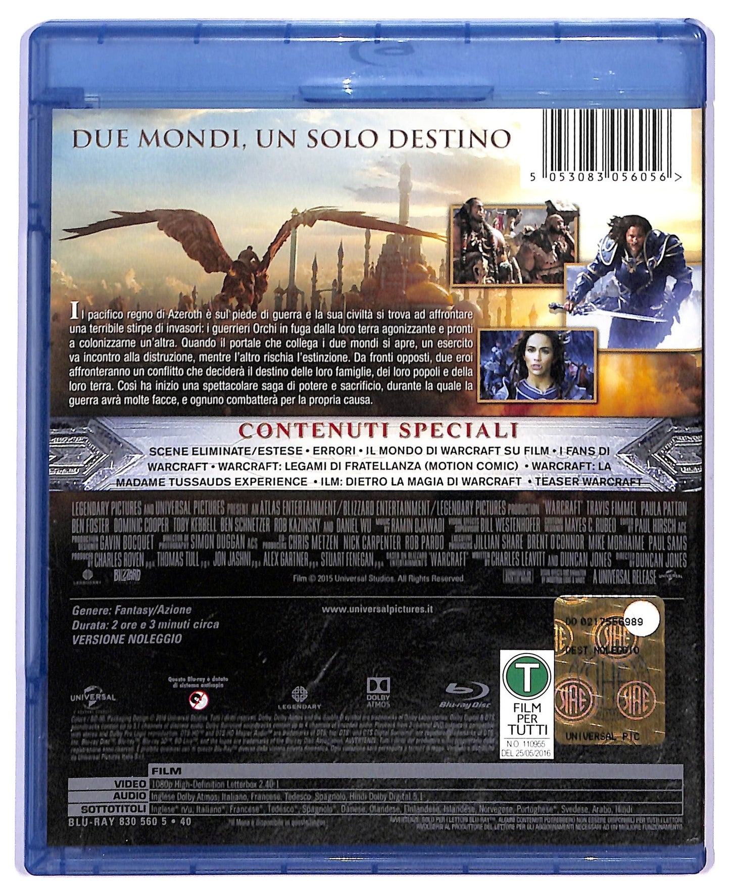 EBOND warcraft - l'inizio - noleggio BLURAY D795006