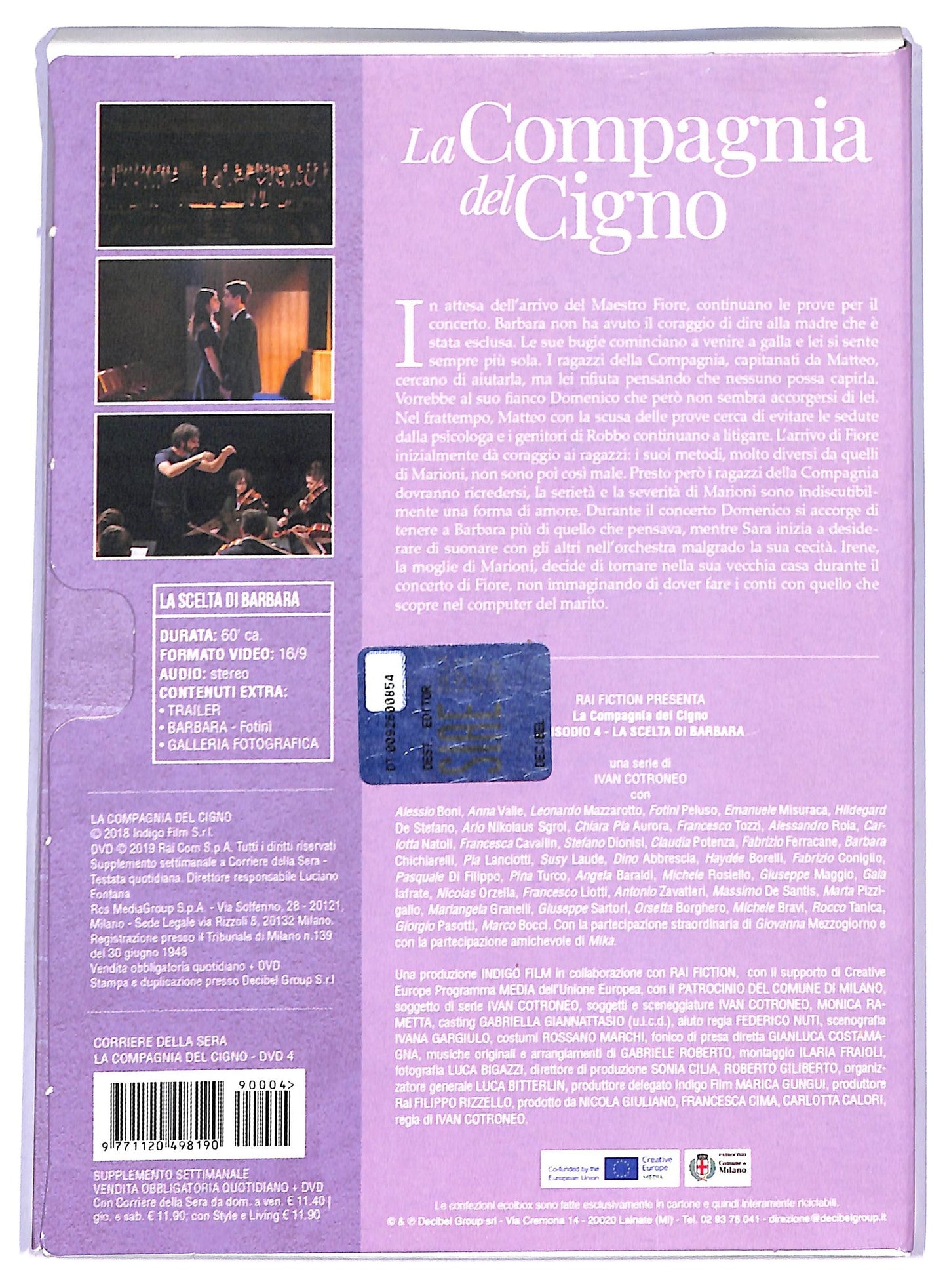 EBOND La Compagnia Del Cigno Episodio 4 EDITORIALE DVD Slipcase D795122