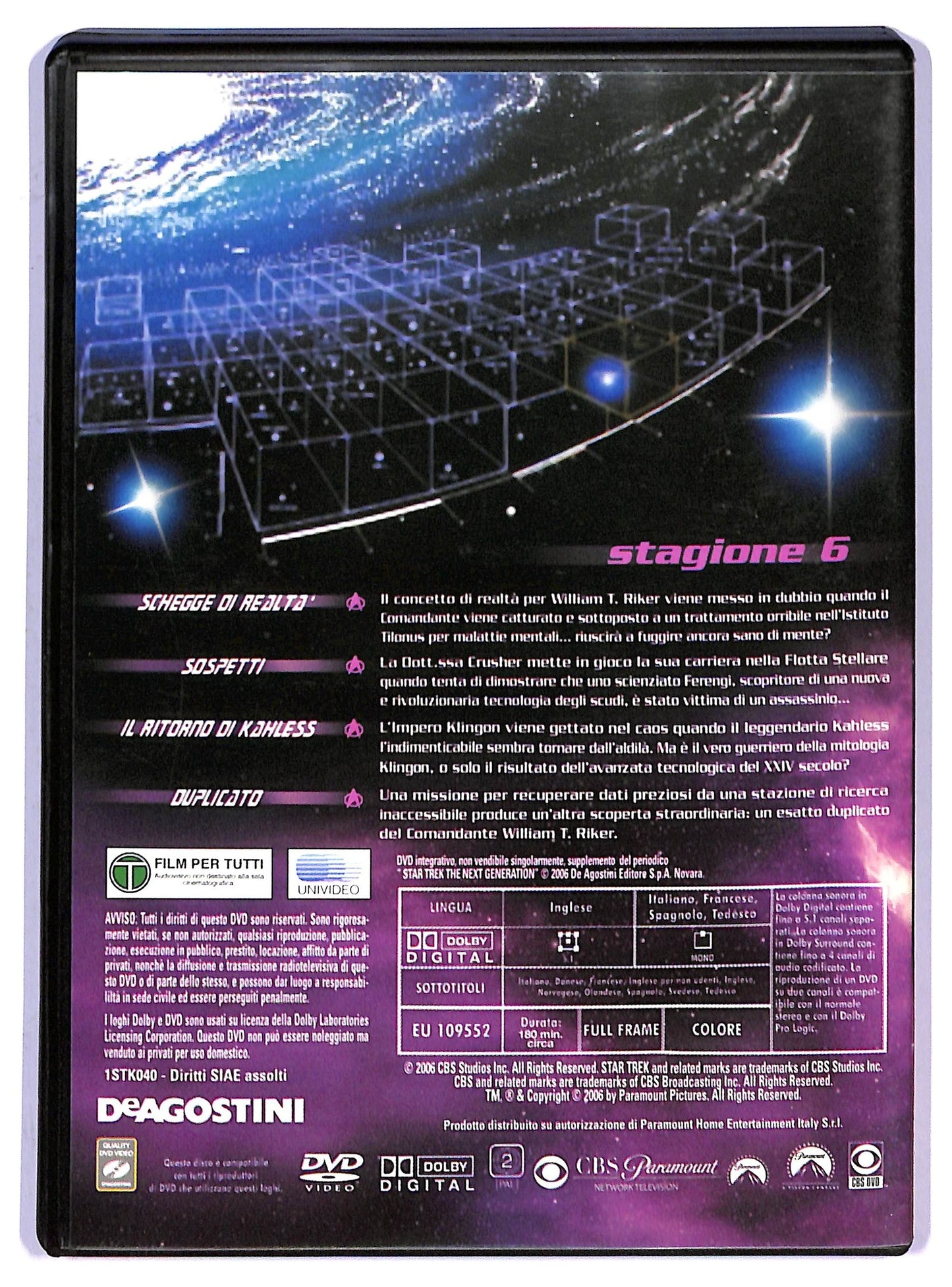 EBOND Star Trek The Next Generation Stagione 6 DVD Editoriale D795221