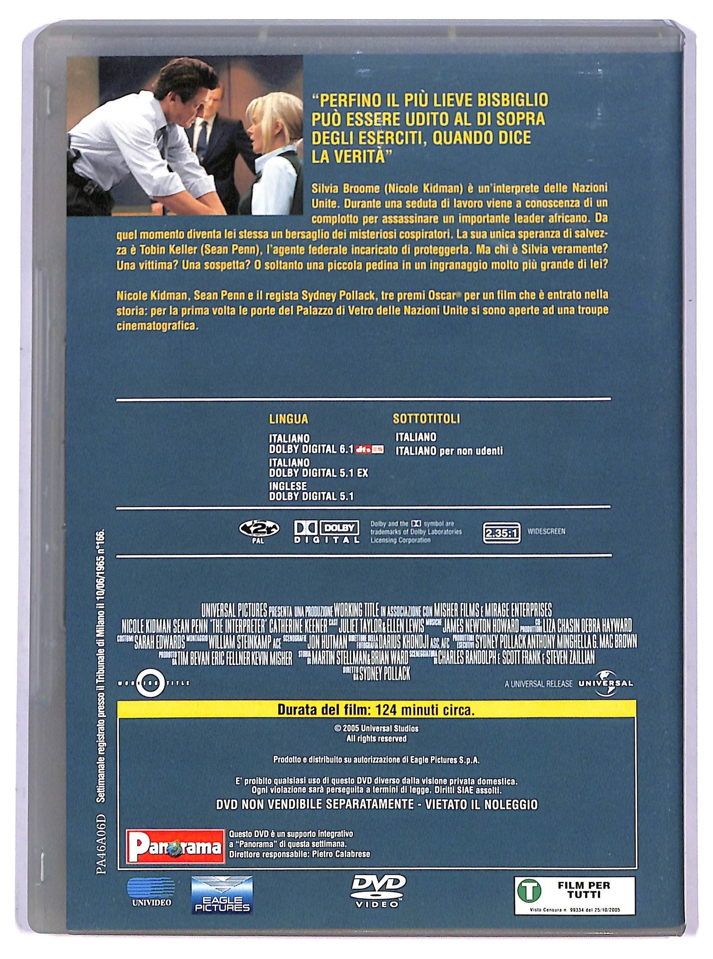 EBOND The Interpreter  EDITORIALE DVD D795511