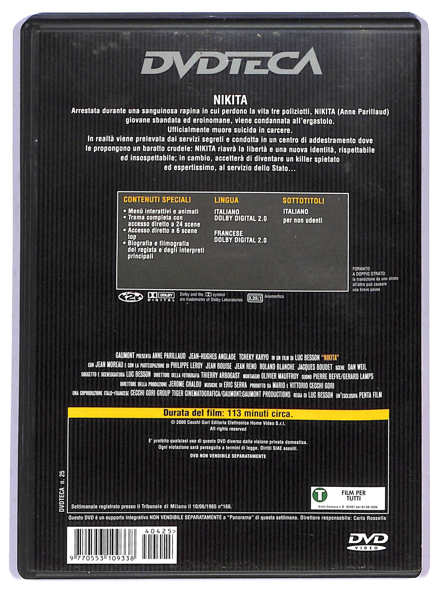 EBOND nikita  EDITORIALE DVD D795546