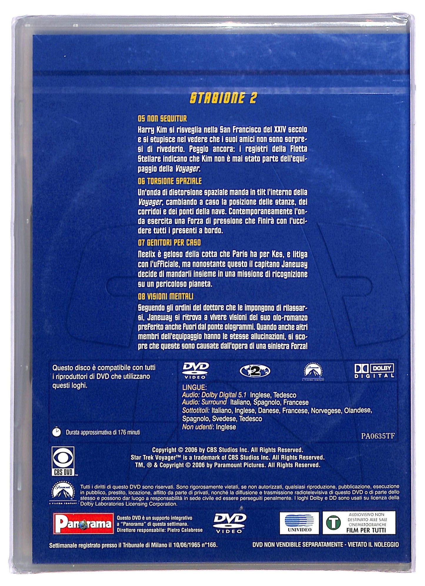 EBOND Star Trek: Voyager Stagione 2 Volume 2 EDITORIALE DVD D795646