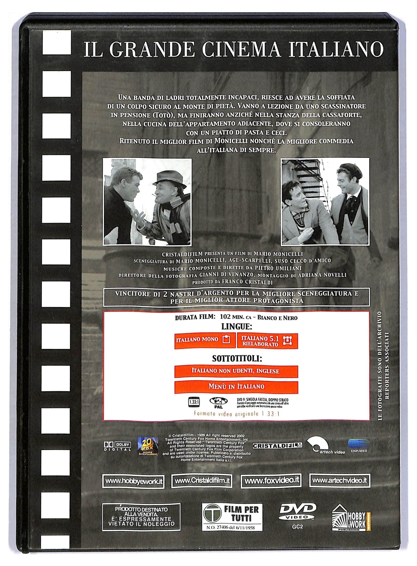 EBOND I soliti ignoti  EDITORIALE  DVD D795755