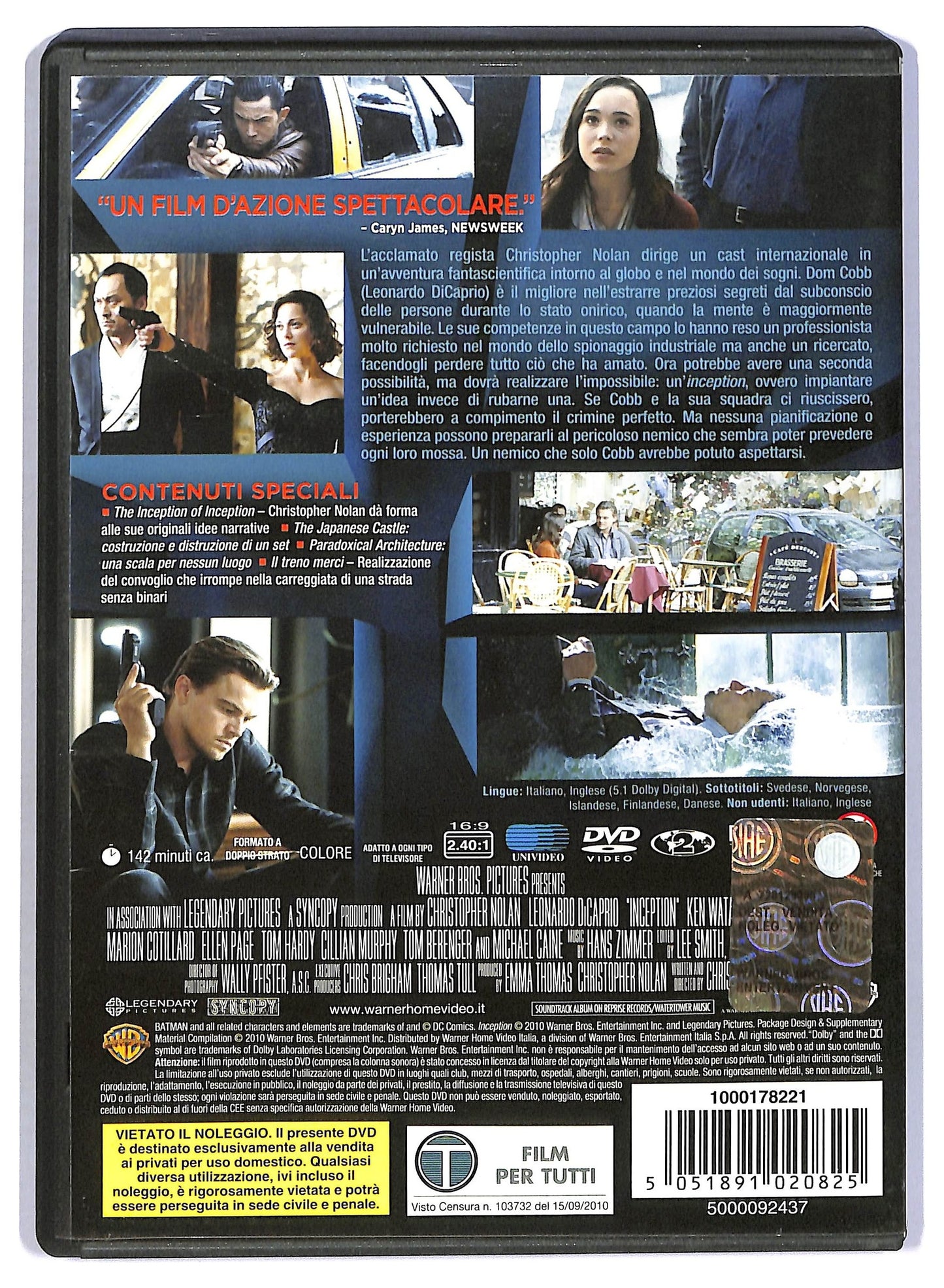 EBOND Inception DVD D795821