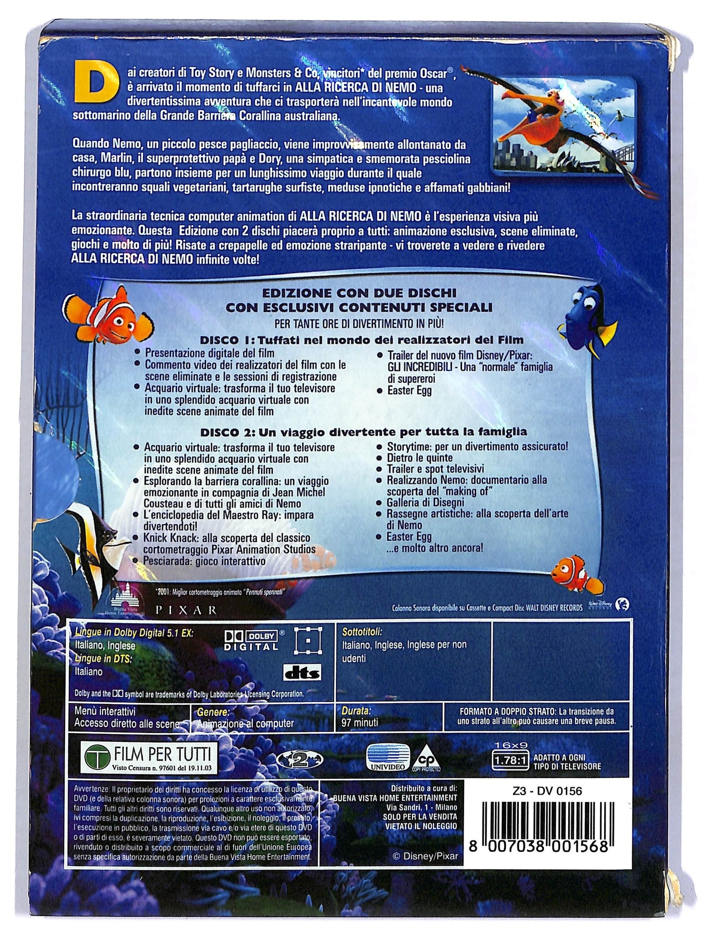 EBOND Alla Ricerca Di Nemo  DVD D795828