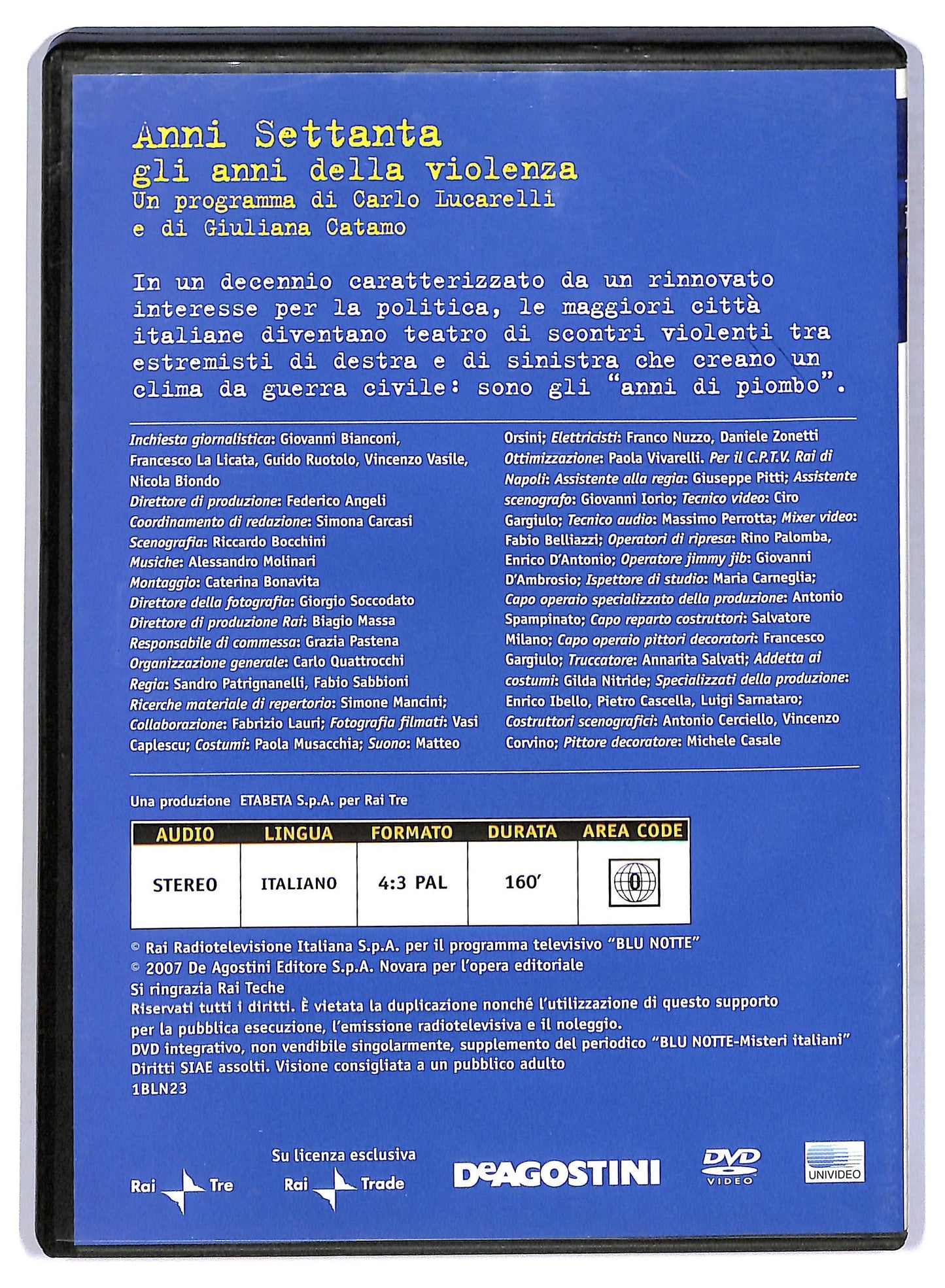 EBOND Anni Settanta Gli anni della violenza vol.23 EDITORIALE  DVD D795831