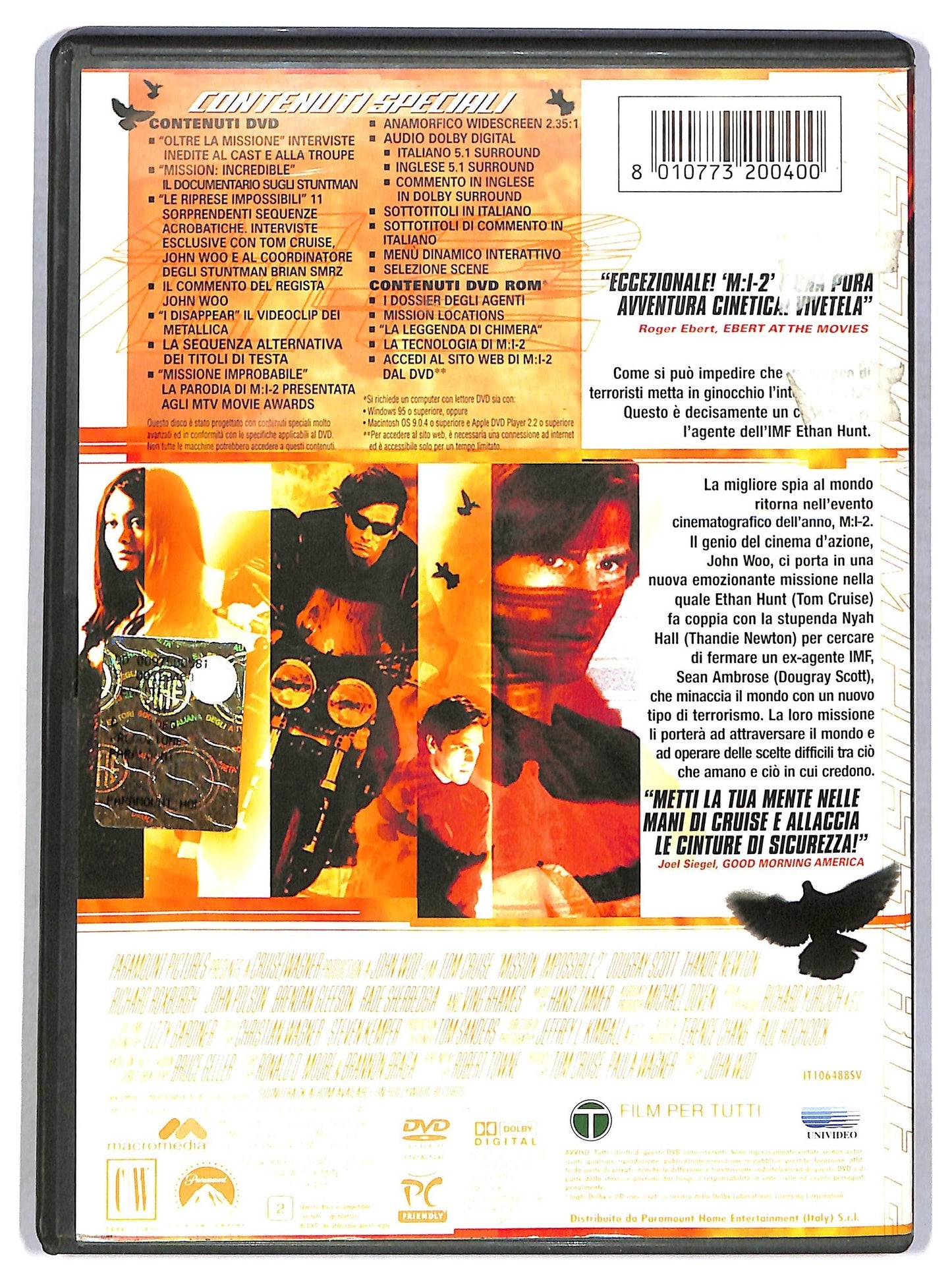 EBOND Tom Cruise M.I-2 EDITORIALE DVD D795914