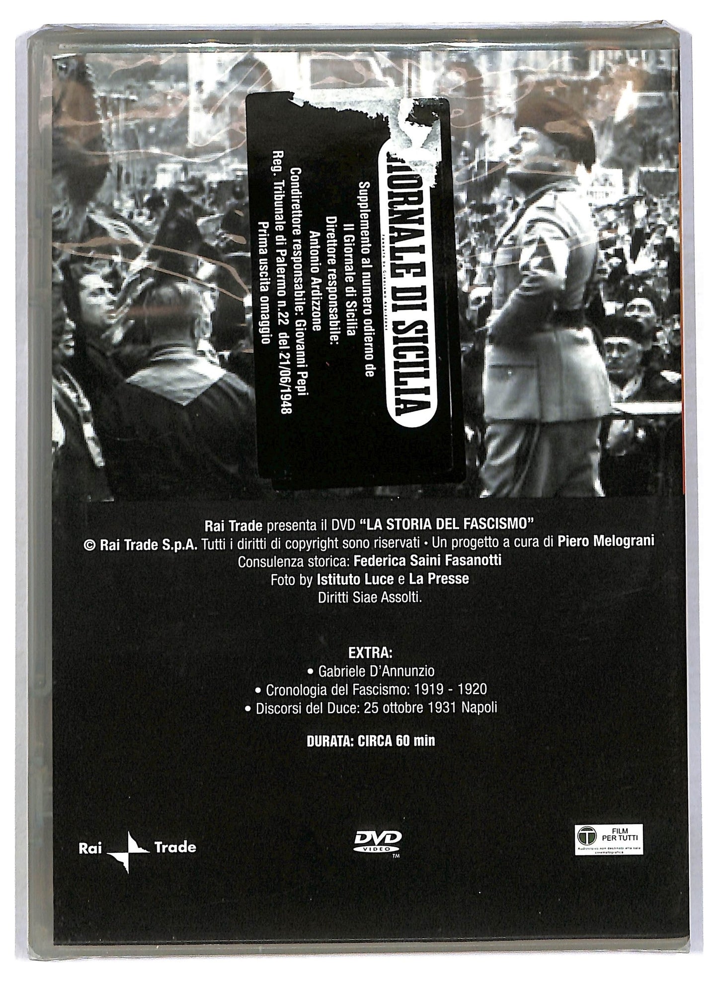 EBOND La storia del fascismo. Le origini (1919-1922),  EDITORIALE  DVD D795960