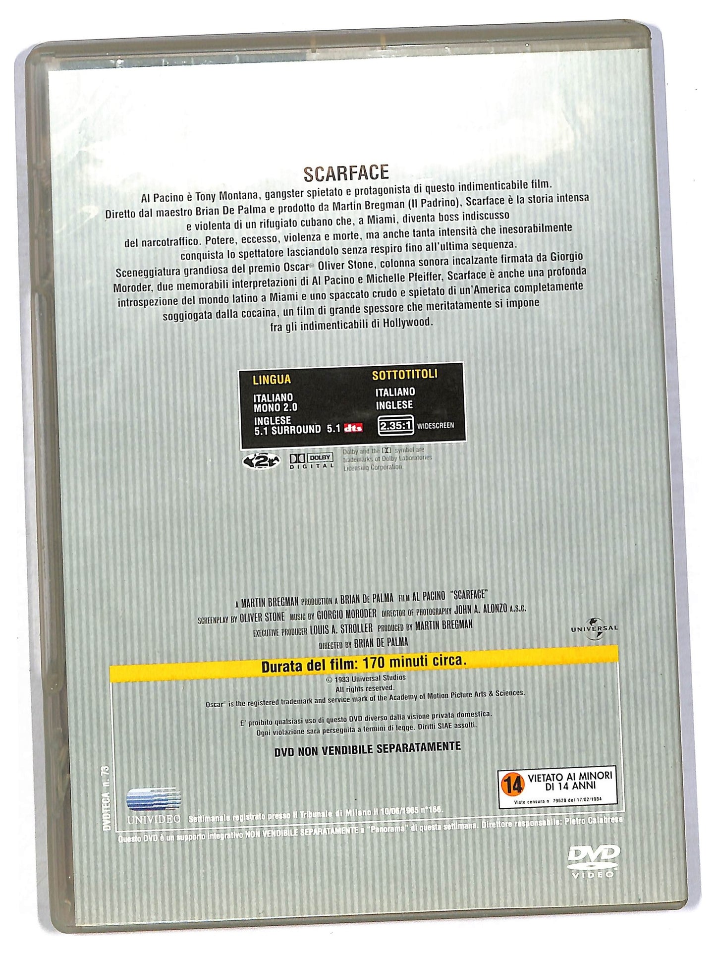 EBOND Al pacino scarface- EDITORIALE  DVD D795962