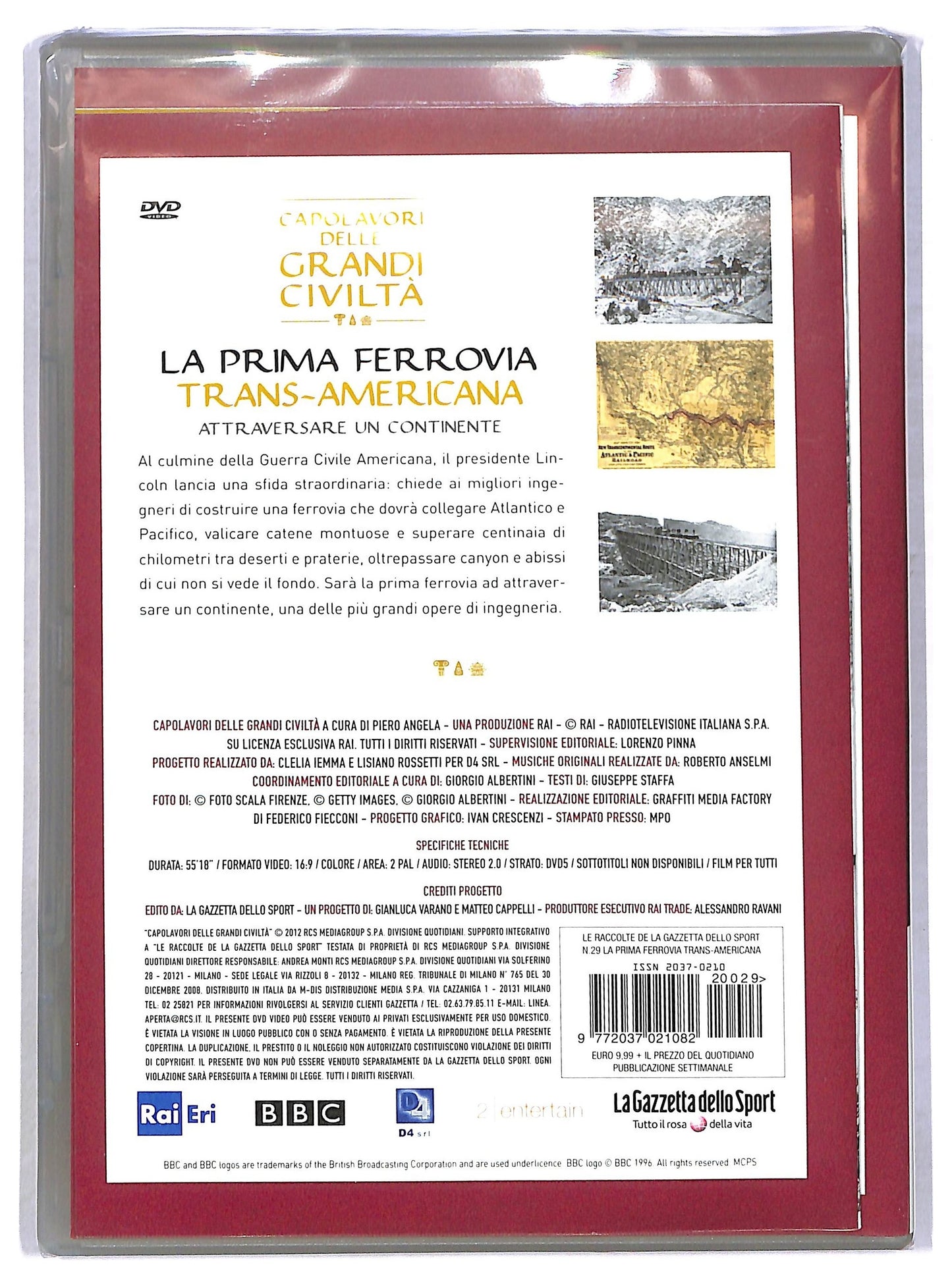 EBOND La prima ferrovia Trans-Americana Vol.29 EDITORIALE DVD D796220
