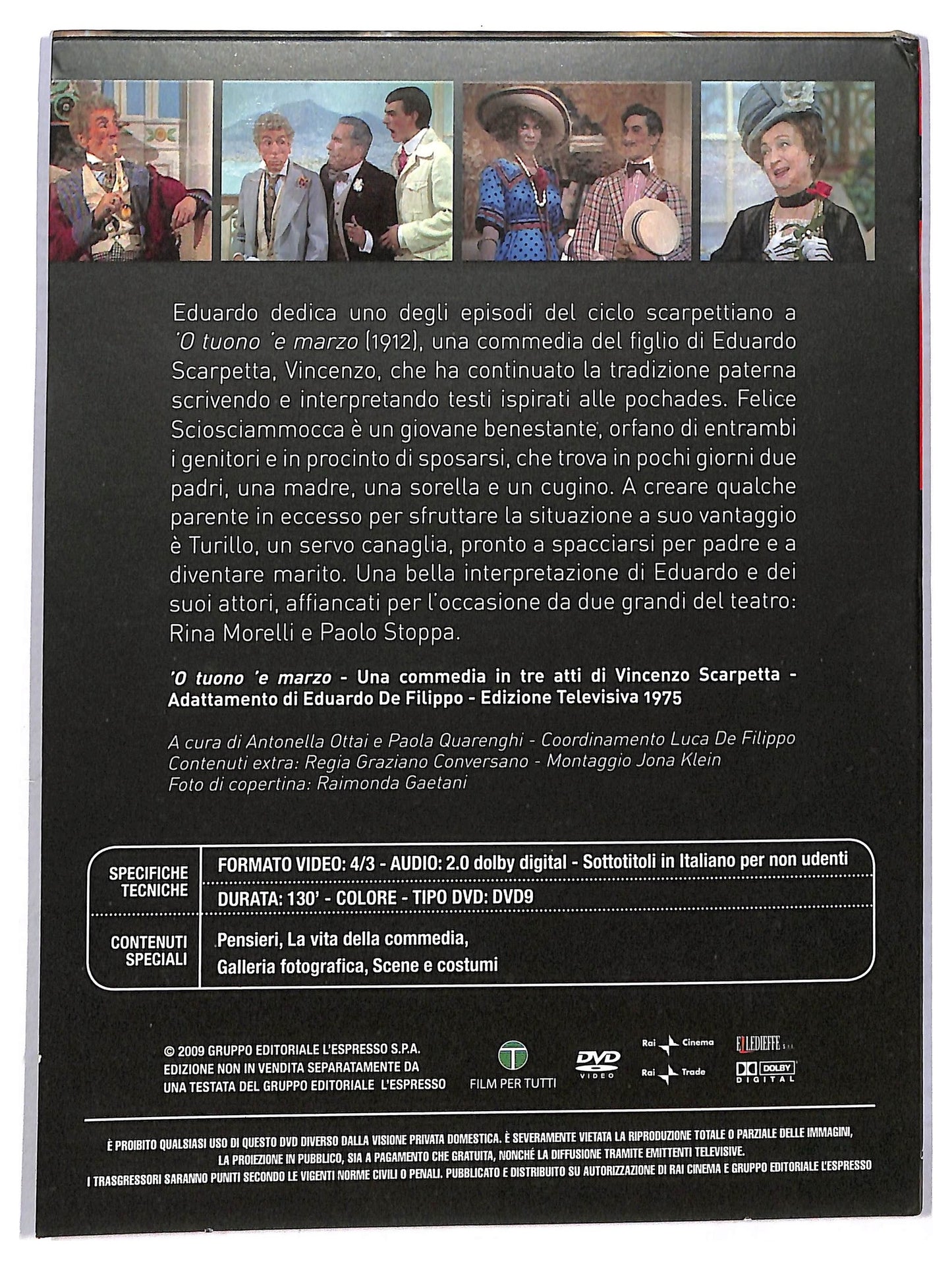 EBOND 'O Tuono 'e Marzo EDITORIALE DVD D796235
