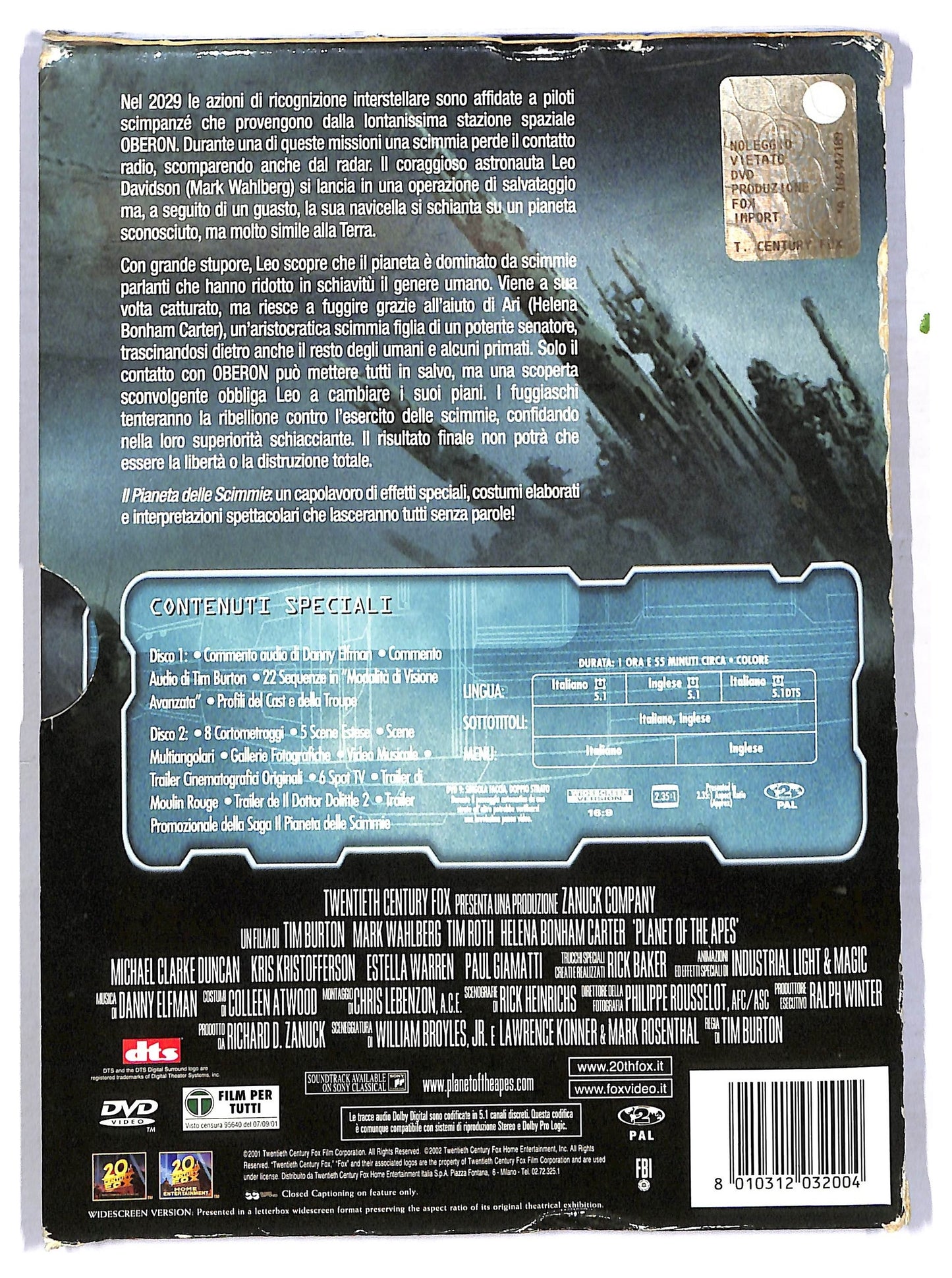 EBOND Planet of the apes - Il pianeta delle Scimmie SPECIAL EDITION DVD D796241