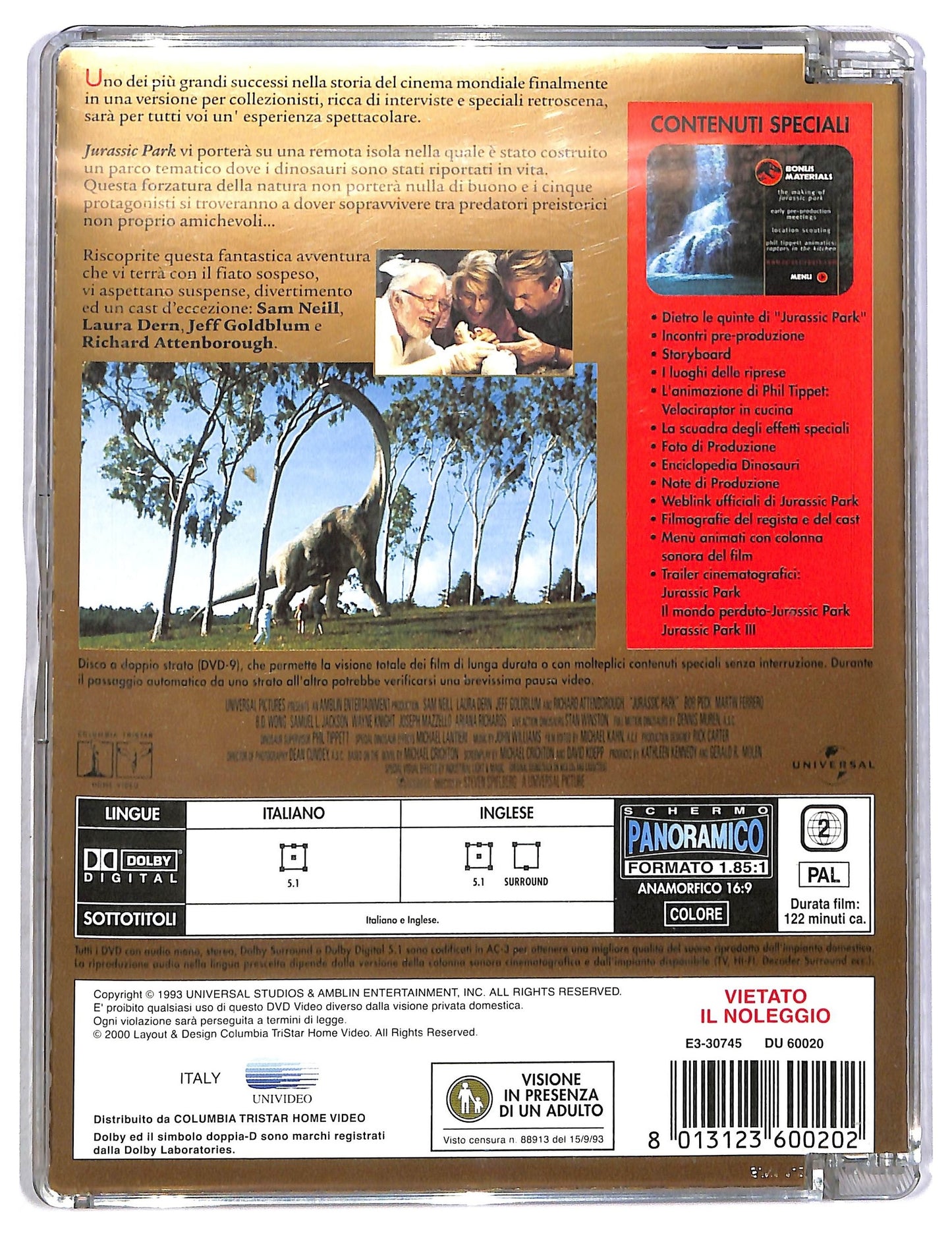 EBOND Jurassic Park COLLECTOR'S EDITION SJB DVD D796269