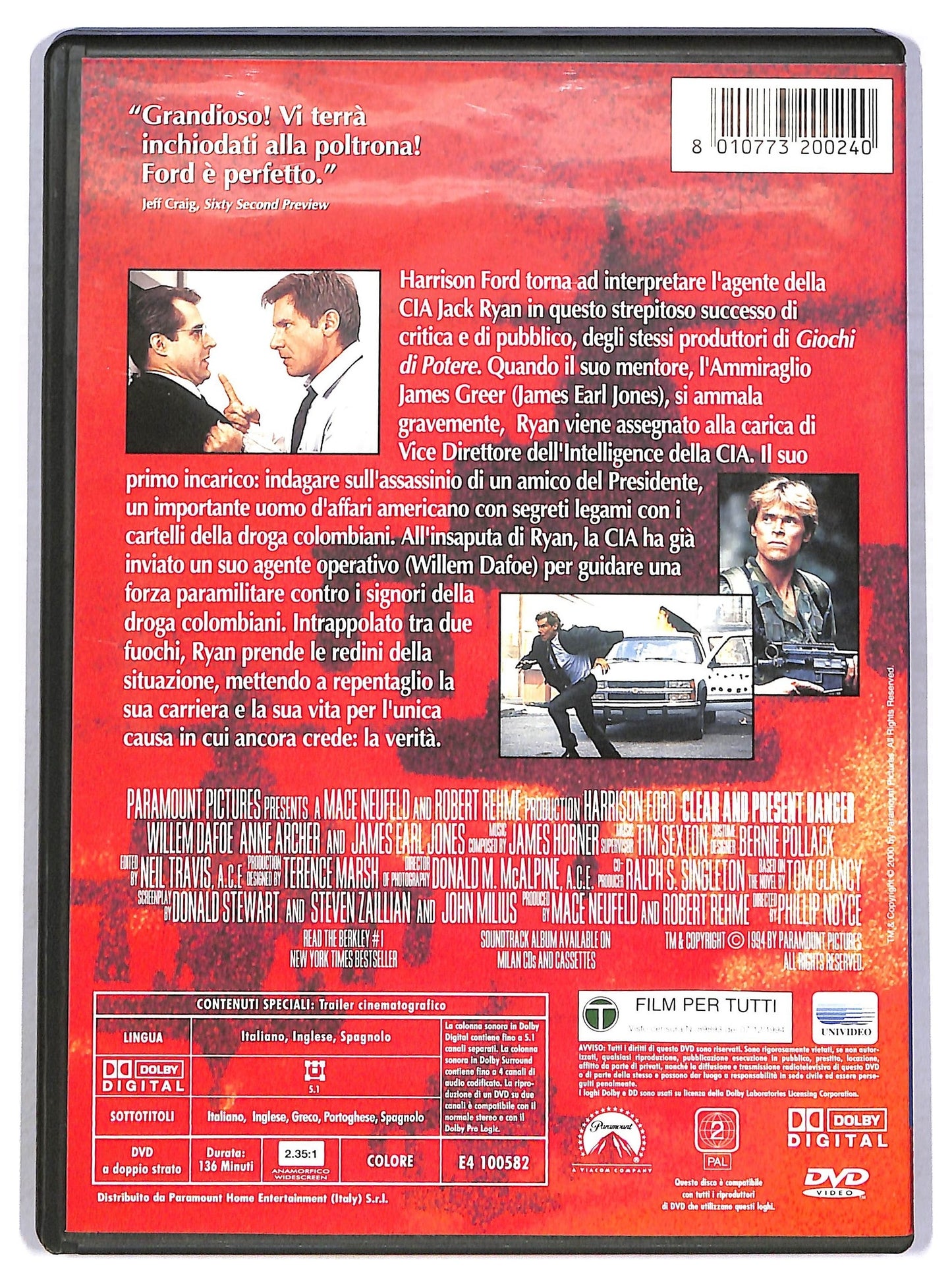 EBOND Sotto Il Segno Del Pericolo DVD D796328