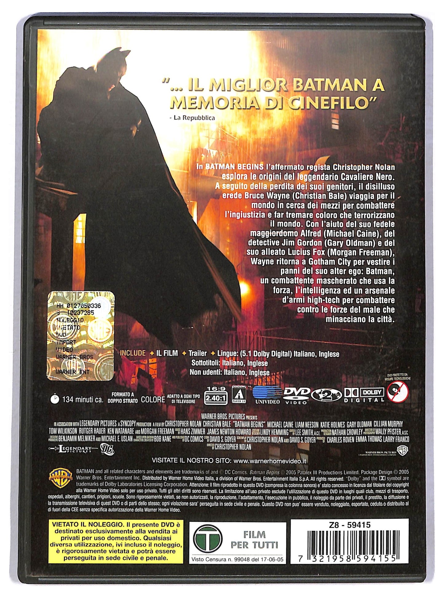 EBOND Batman Begins DVD D796343