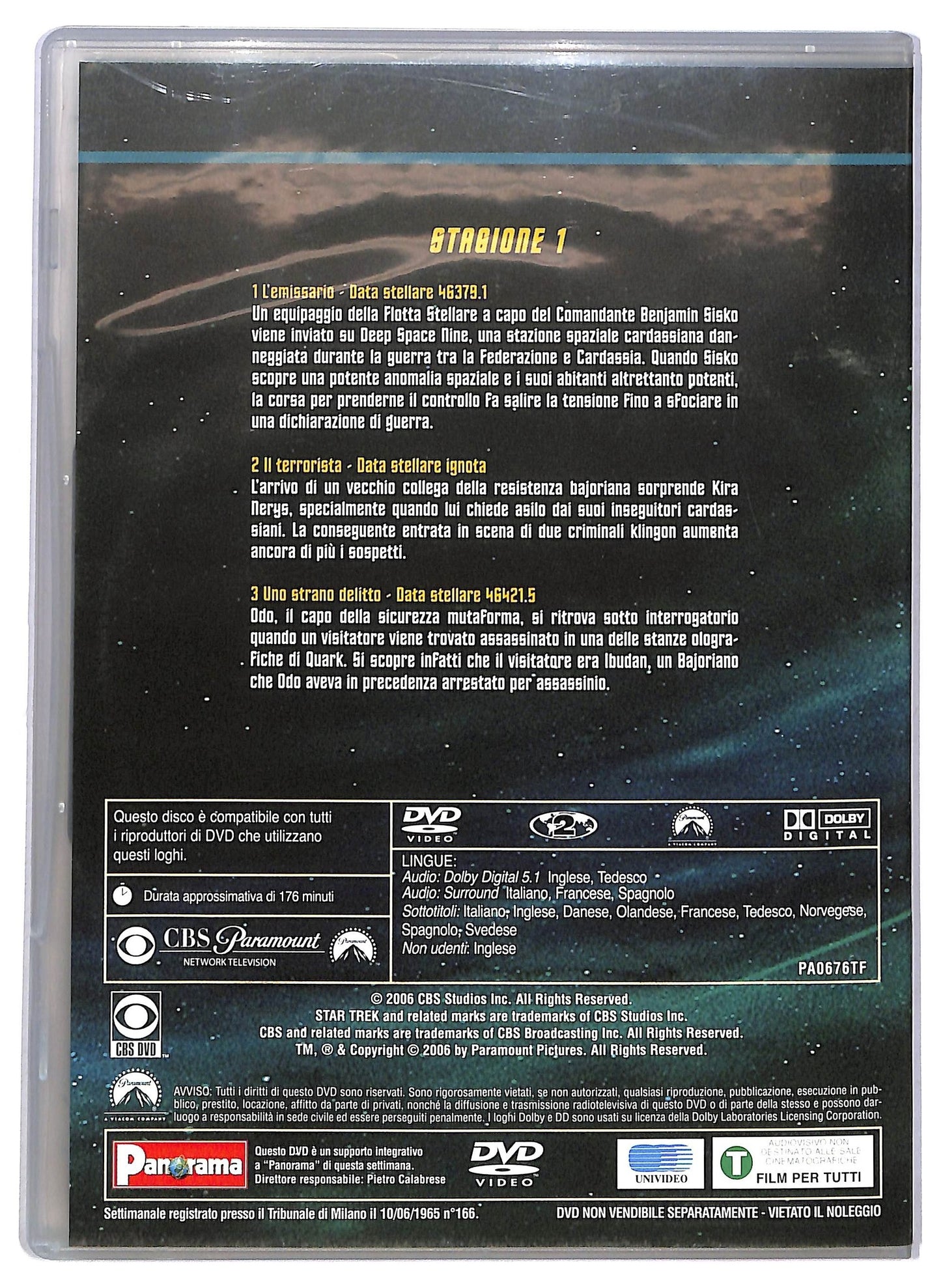 EBOND Star Trek  Deep Space Nine Stagione 1 Disco 1 Episodi 1-3 EDITORIALE DVD D796410