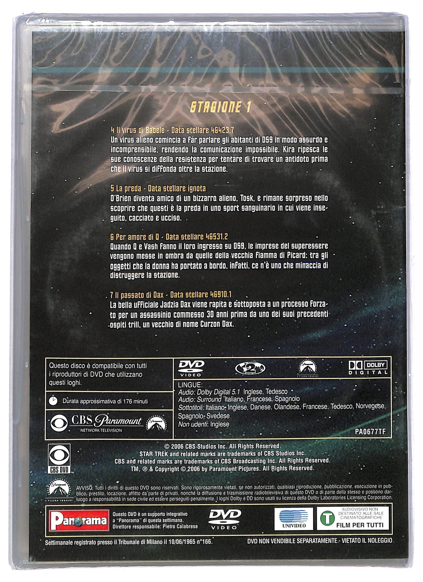 EBOND Star Trek Deep Space Nine Stagione Uno - Disco 2 EDITORIALE DVD D796411