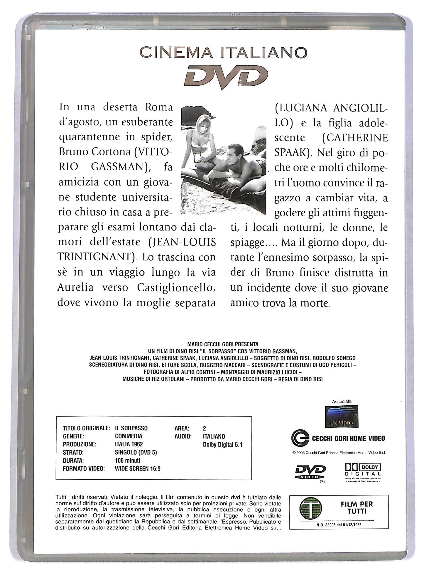 EBOND Il sorpasso EDITORIALE DVD D796430