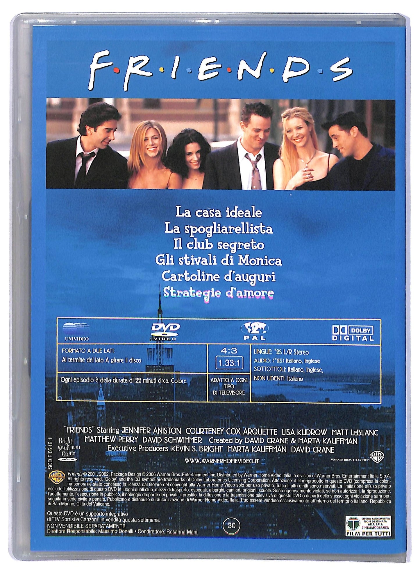 EBOND Friends Stagione 6 Episodi 7 - 12 EDITORIALE DVD D796512