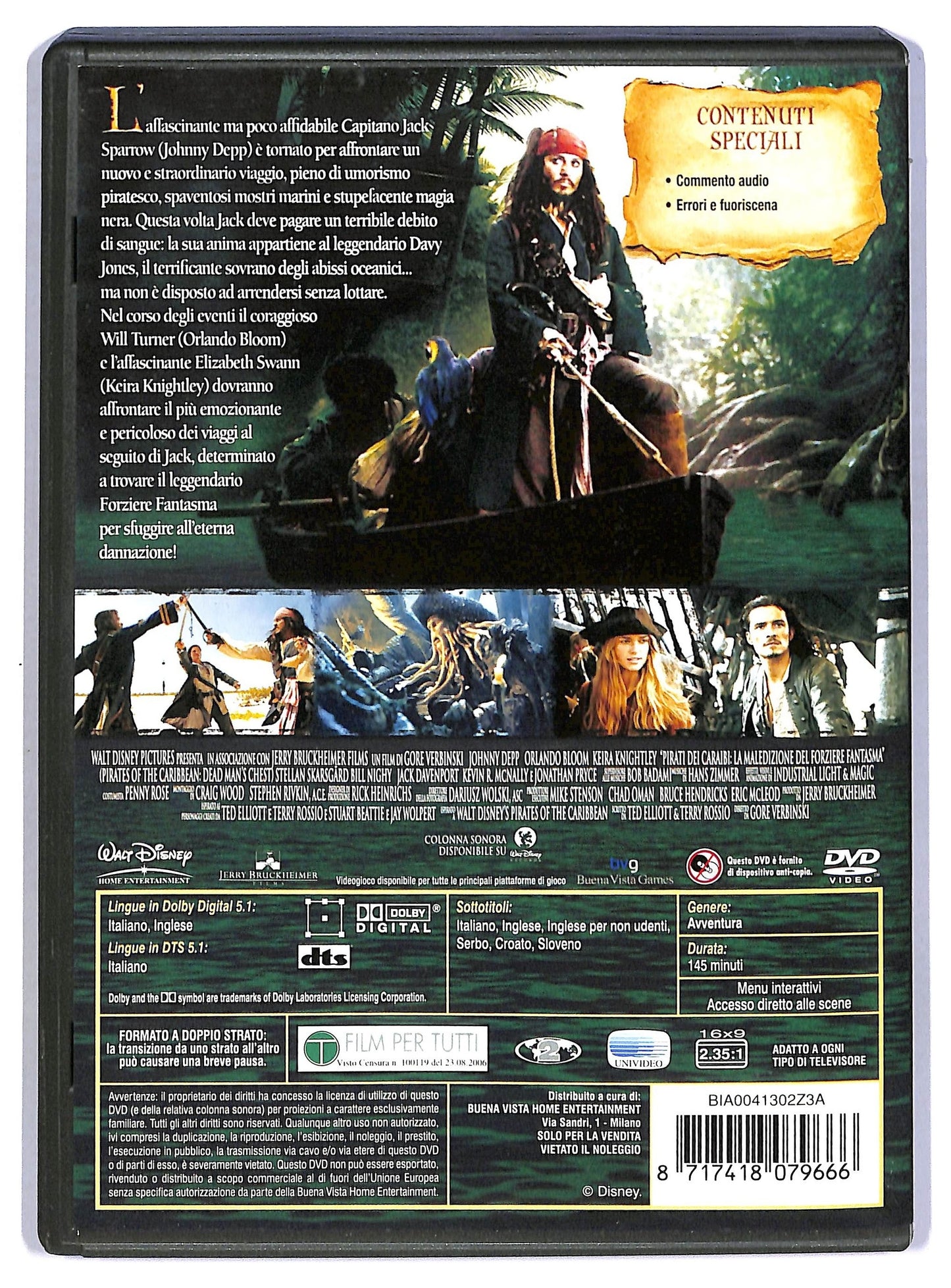 EBOND Pirati dei caraibi la maledizione del forziere fantasma DVD D796529