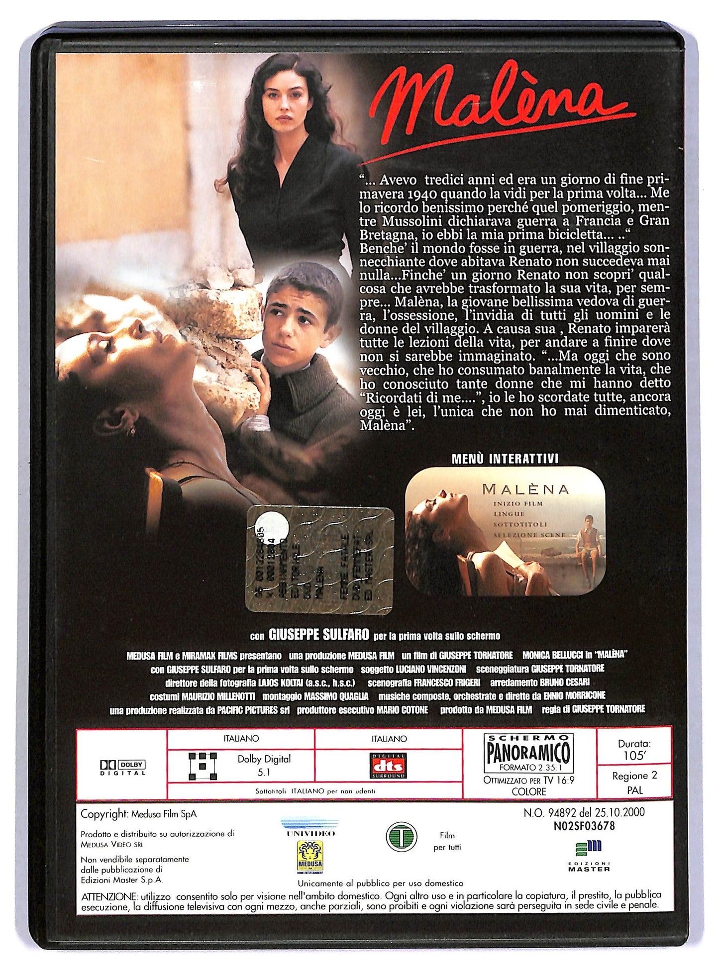 EBOND Malena EDITORIALE DVD D796541
