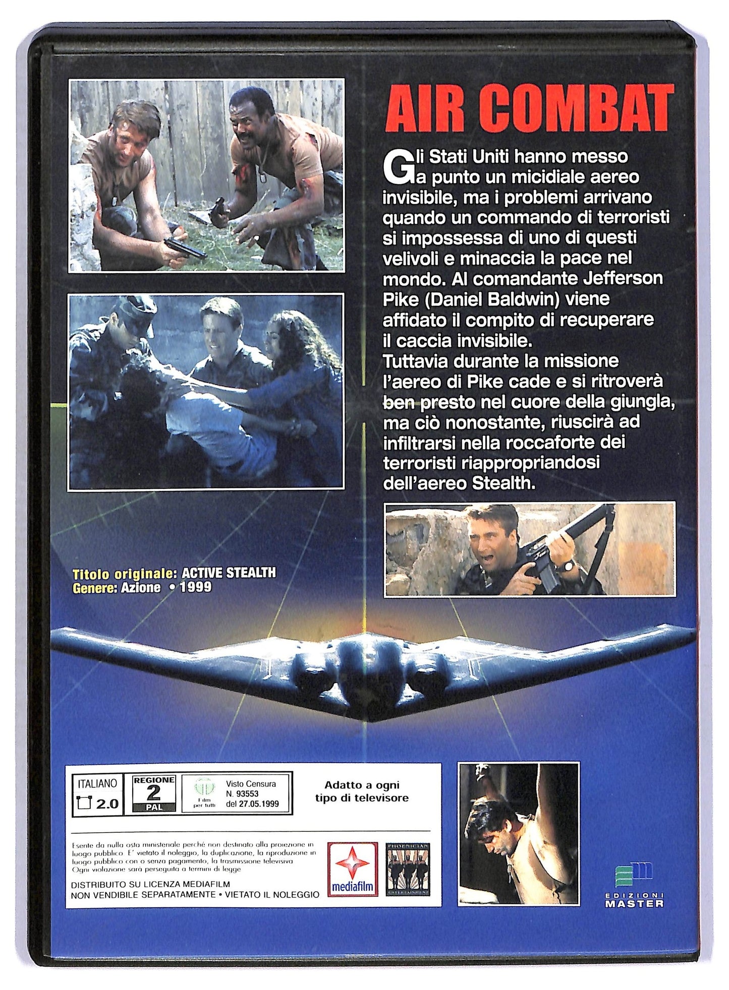 EBOND Air Combat.  Active Stealth Con Daniel Baldwin DVD Editoriale D796544