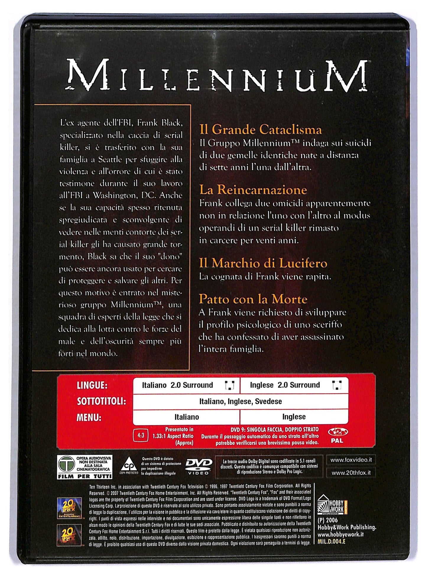 EBOND Millenium Prima Stagione Vol. 4 EDITORIALE DVD D796613