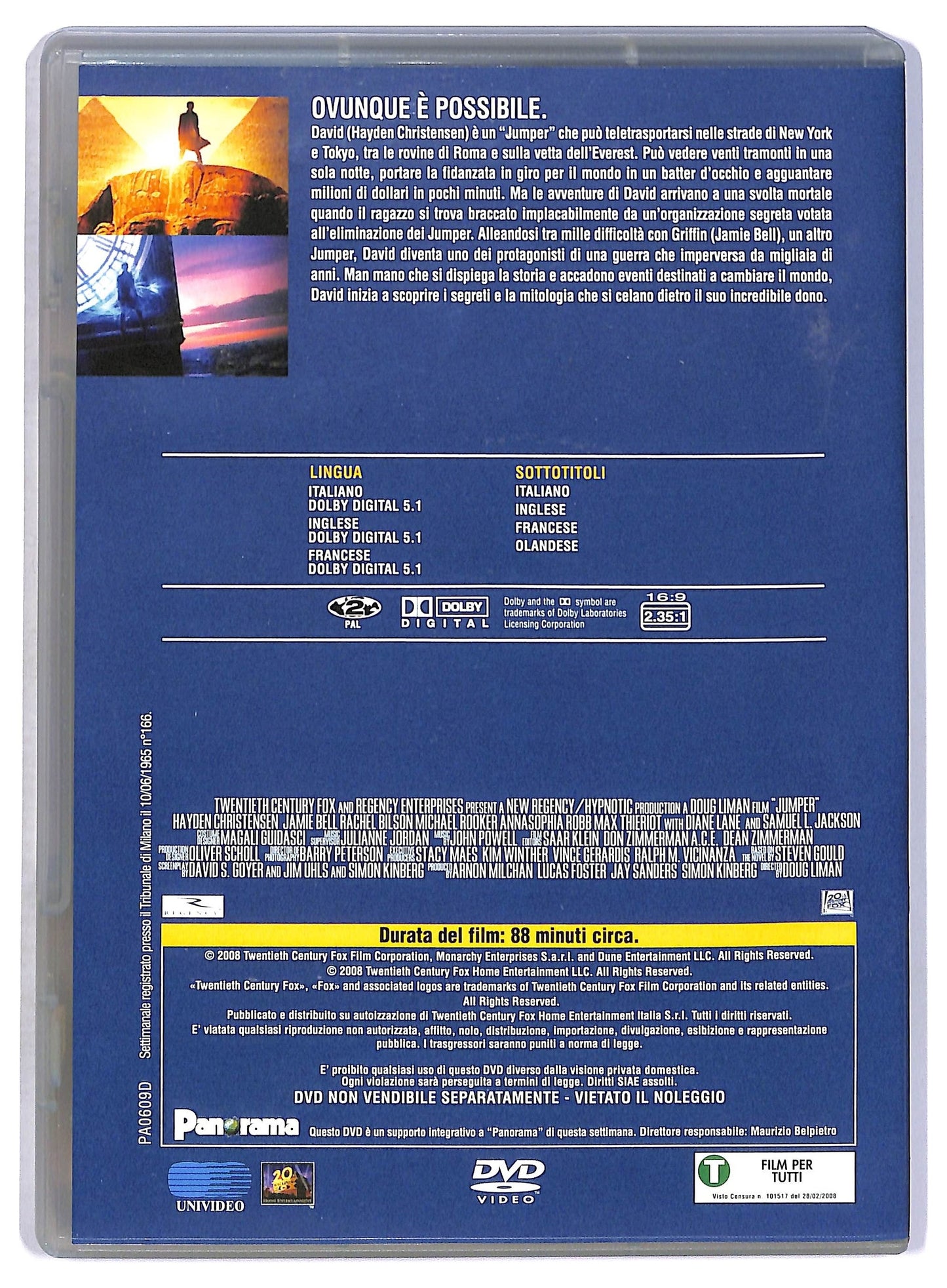 EBOND Jumper - Senza Confini  DVD  Editoriale D796826